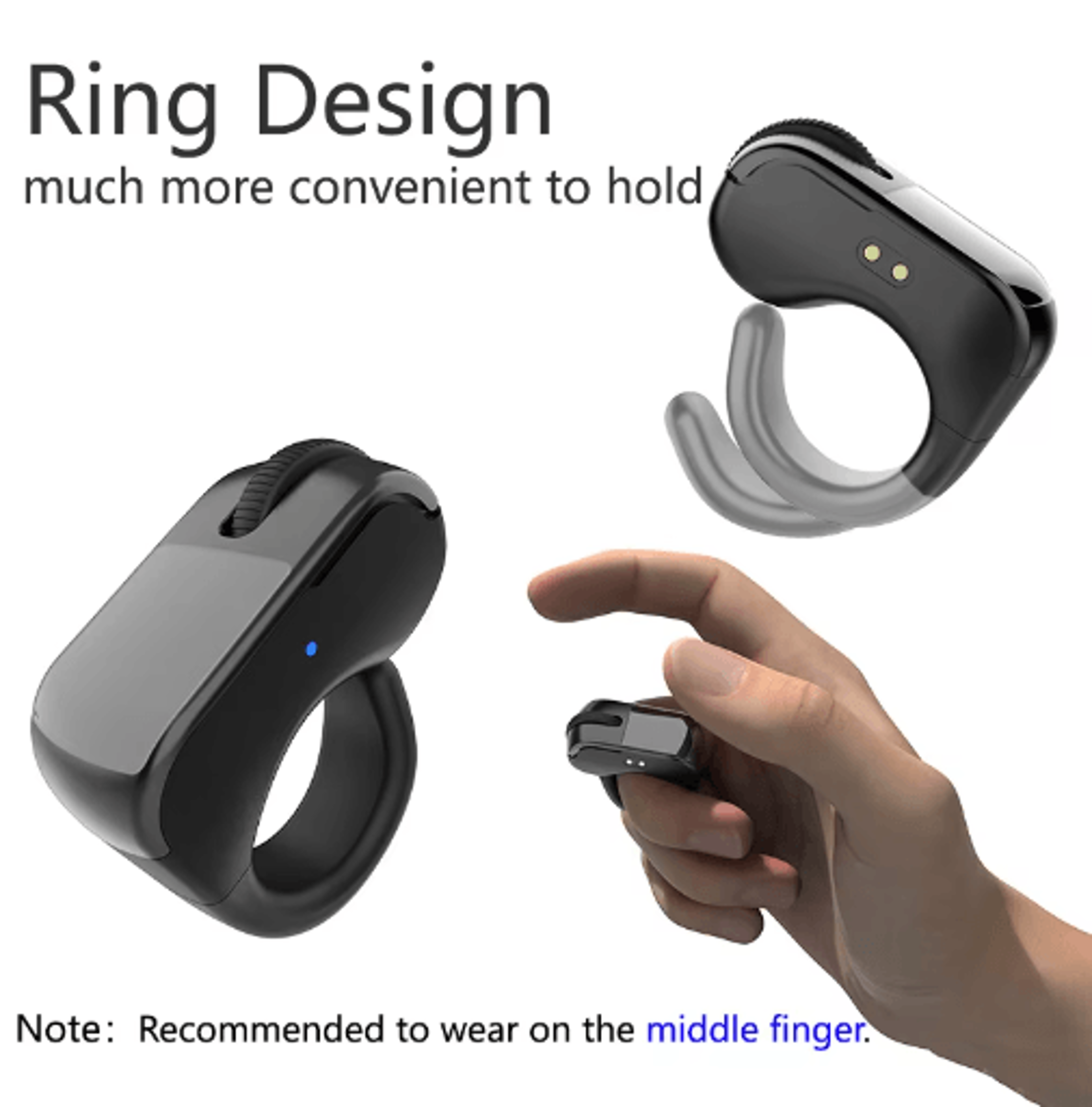 Mini Ring Bluetooth Mouse  Remote Control For Phones And Tablets 6