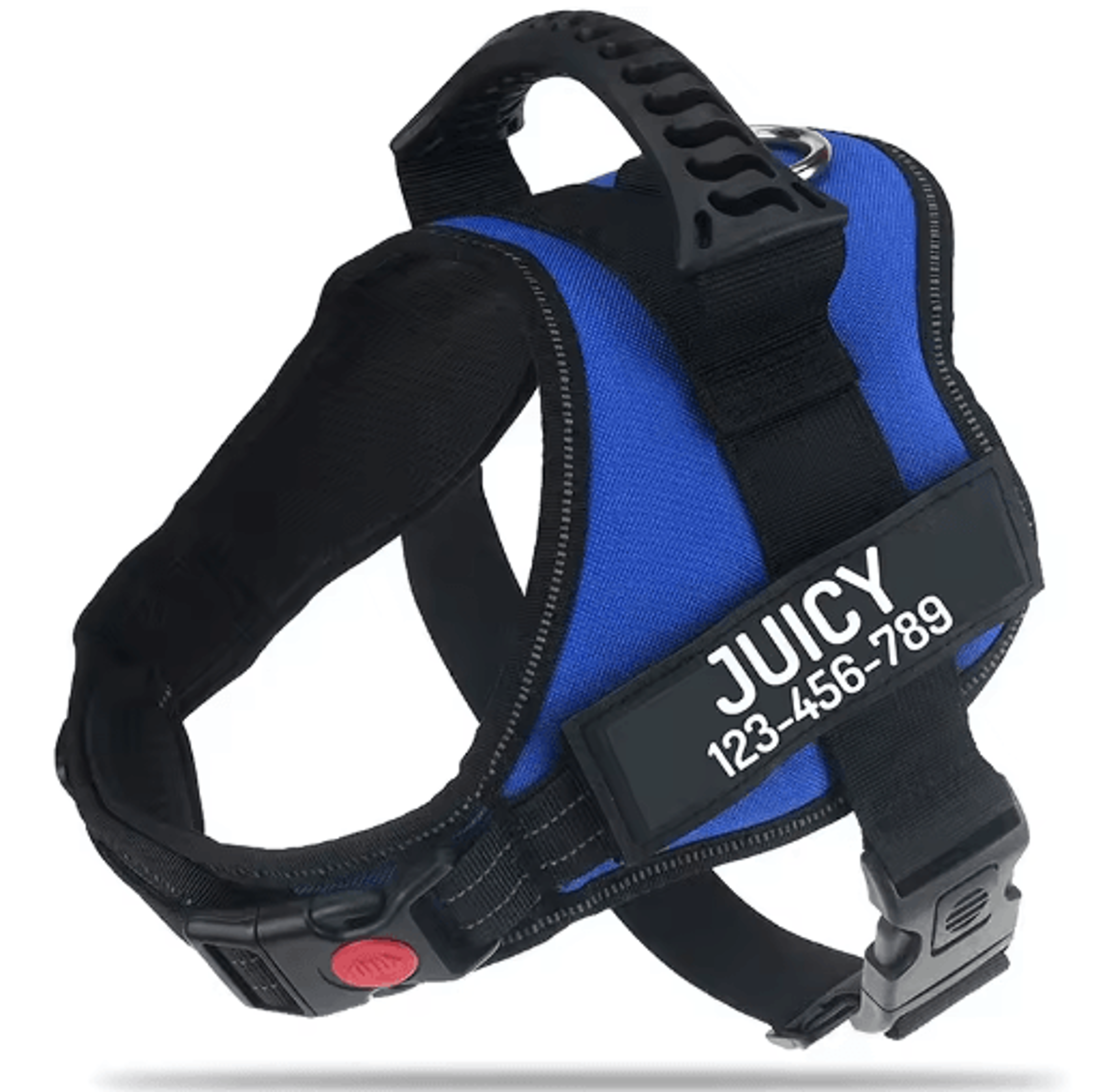 Custom Nylon Dog Harness With Name ID  Adjustable Vest Harness For Small  Large Dogs 14