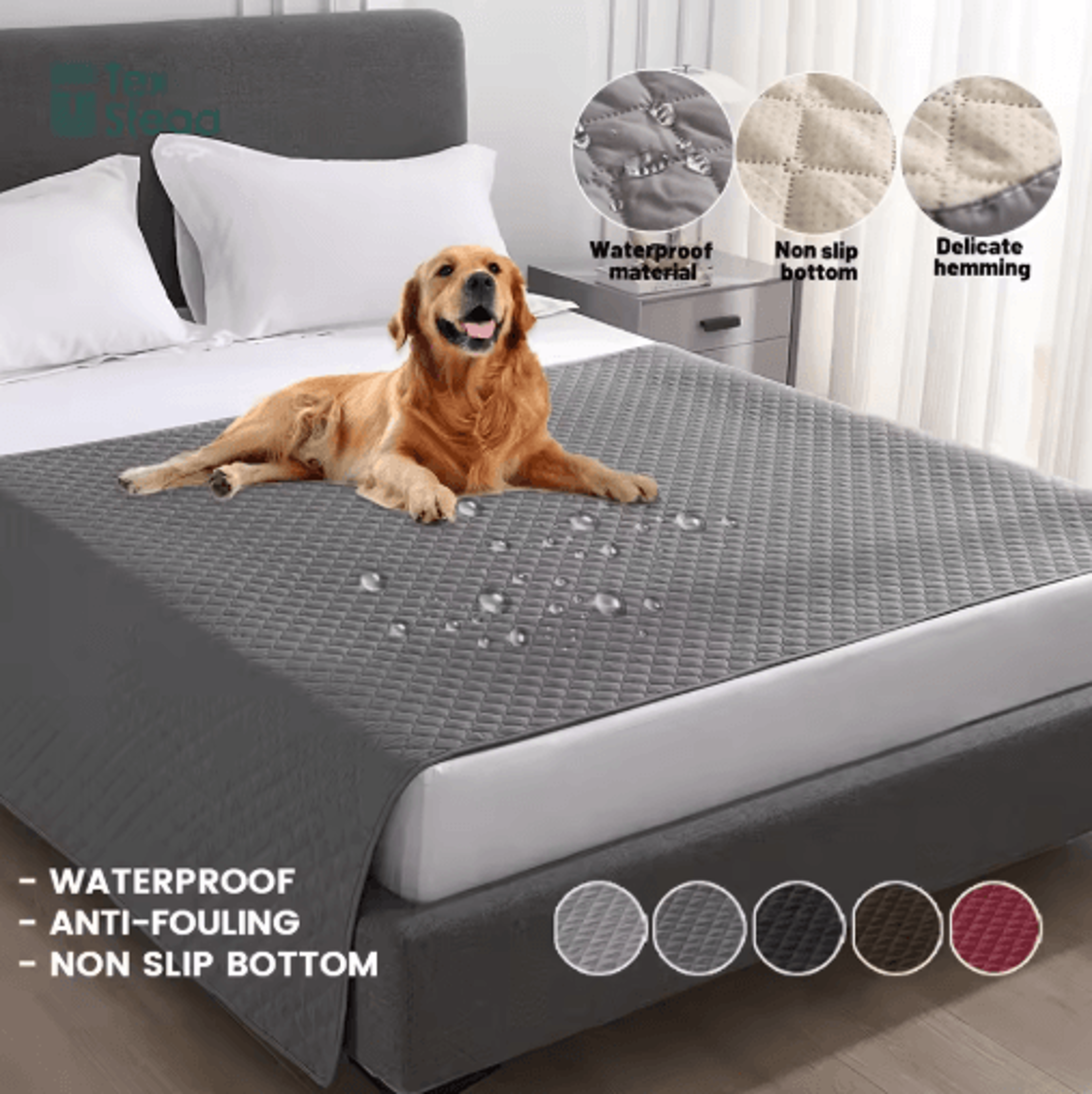 Waterproof NonSlip Pet Bed Cover Sofa  Furniture Protector For Dogs And Cats 10