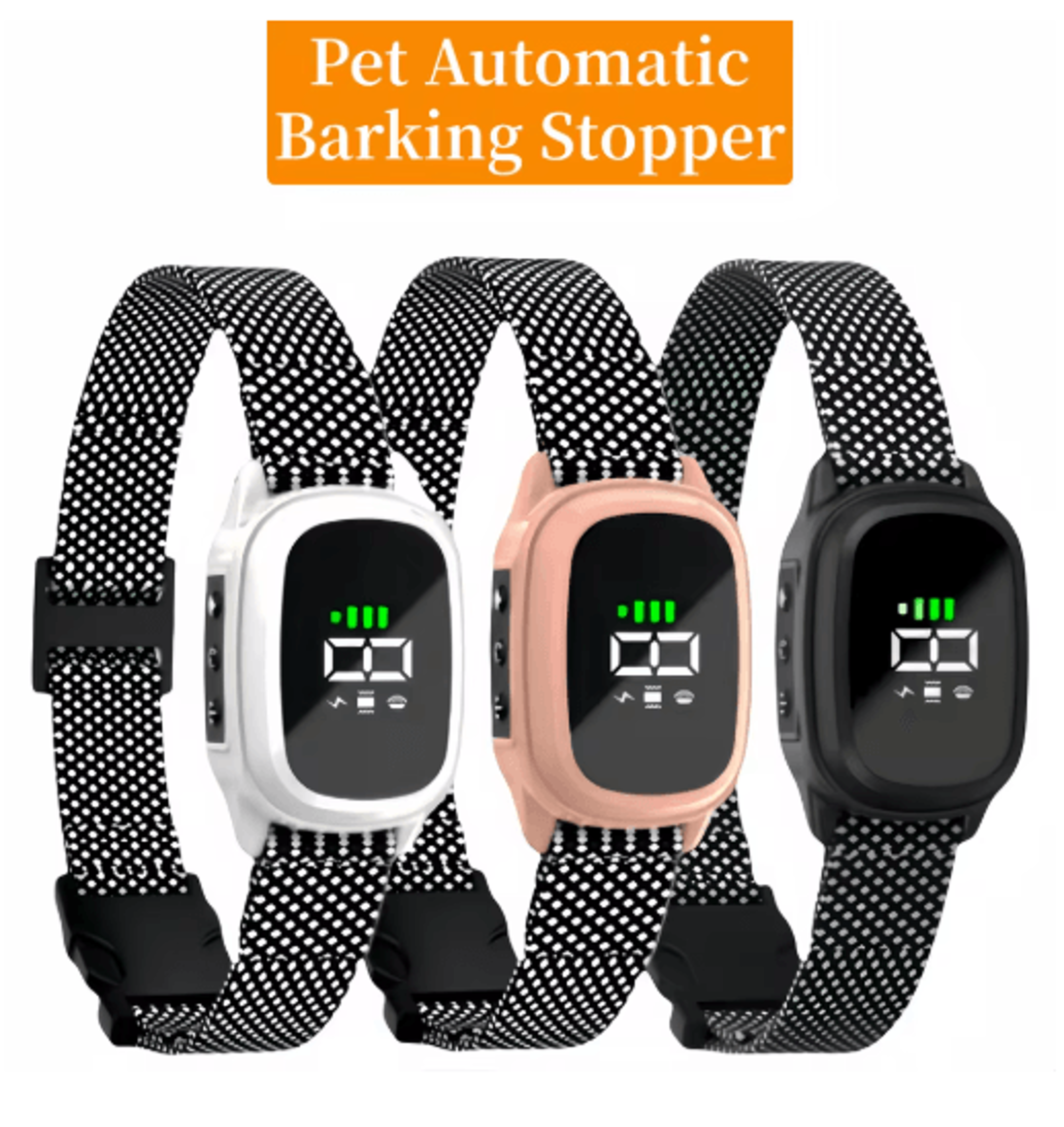 YHLC Rechargeable Anti Bark Dog Collar Automatic Bark Control Training Collar 0