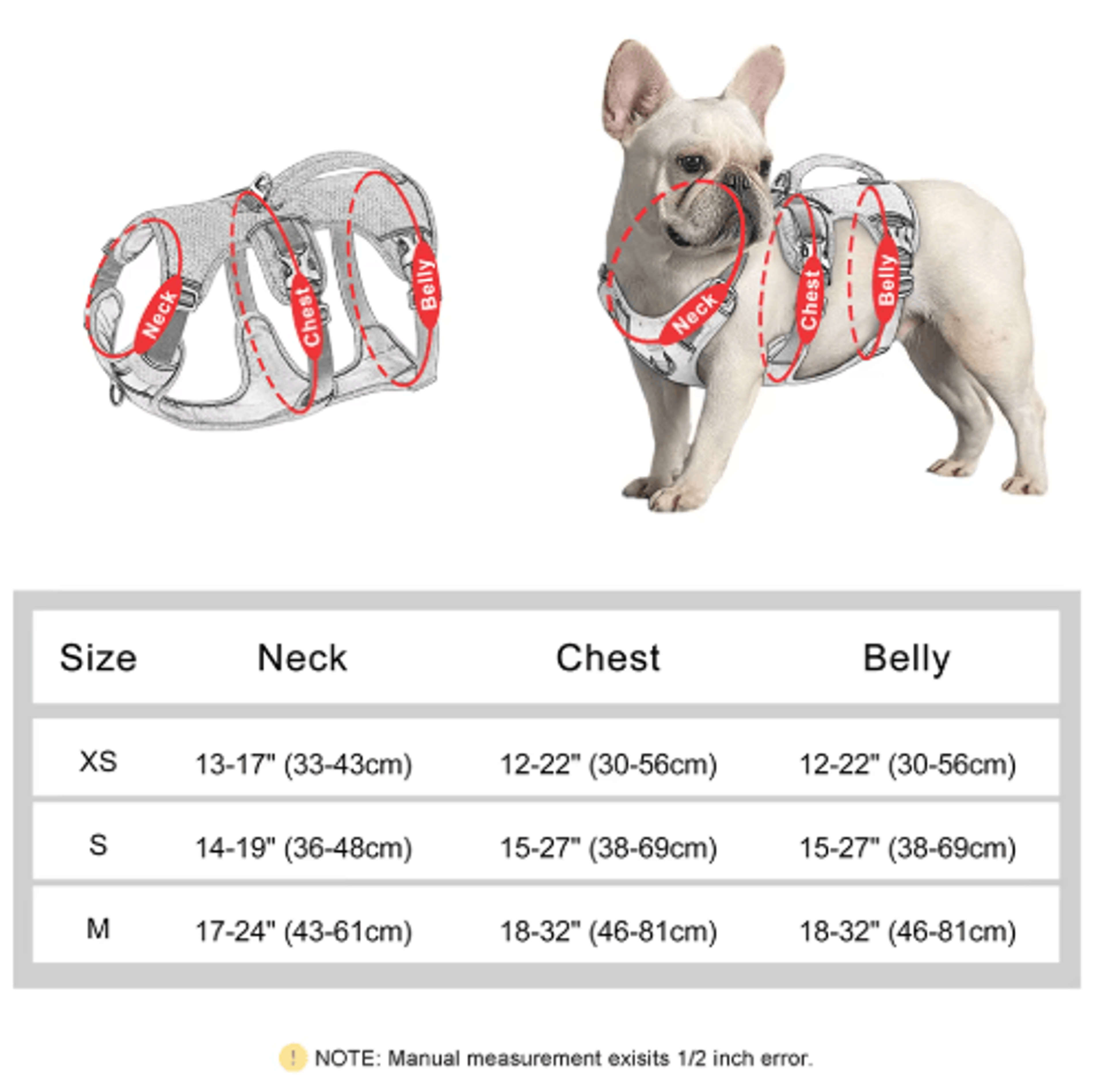 Escape Proof Reflective Dog Harness  Adjustable Nylon Pet Vest With Handle 4