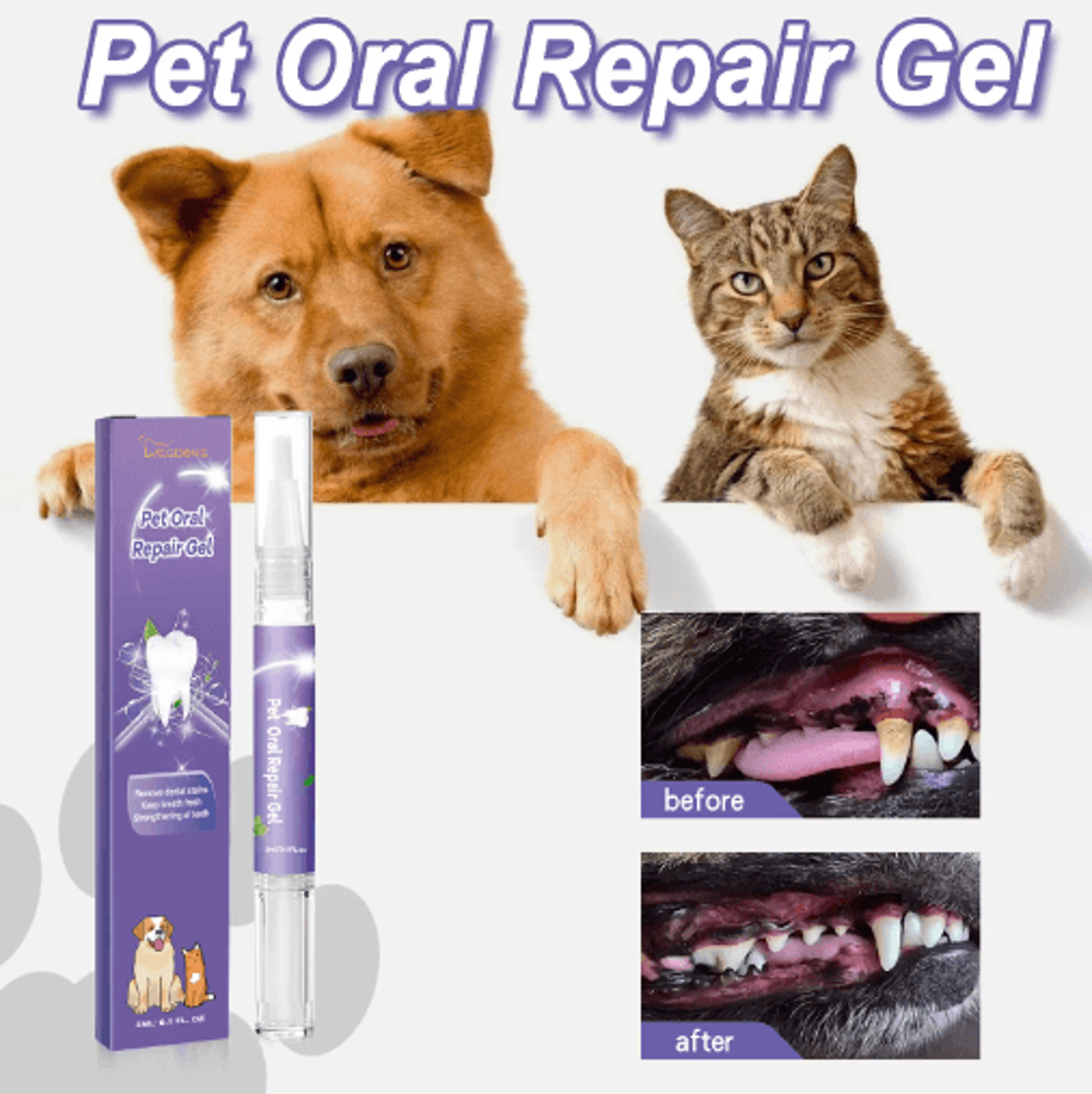 SmileFresh Easy Apply Pet Dental Care Gel For Dogs  Cats 7