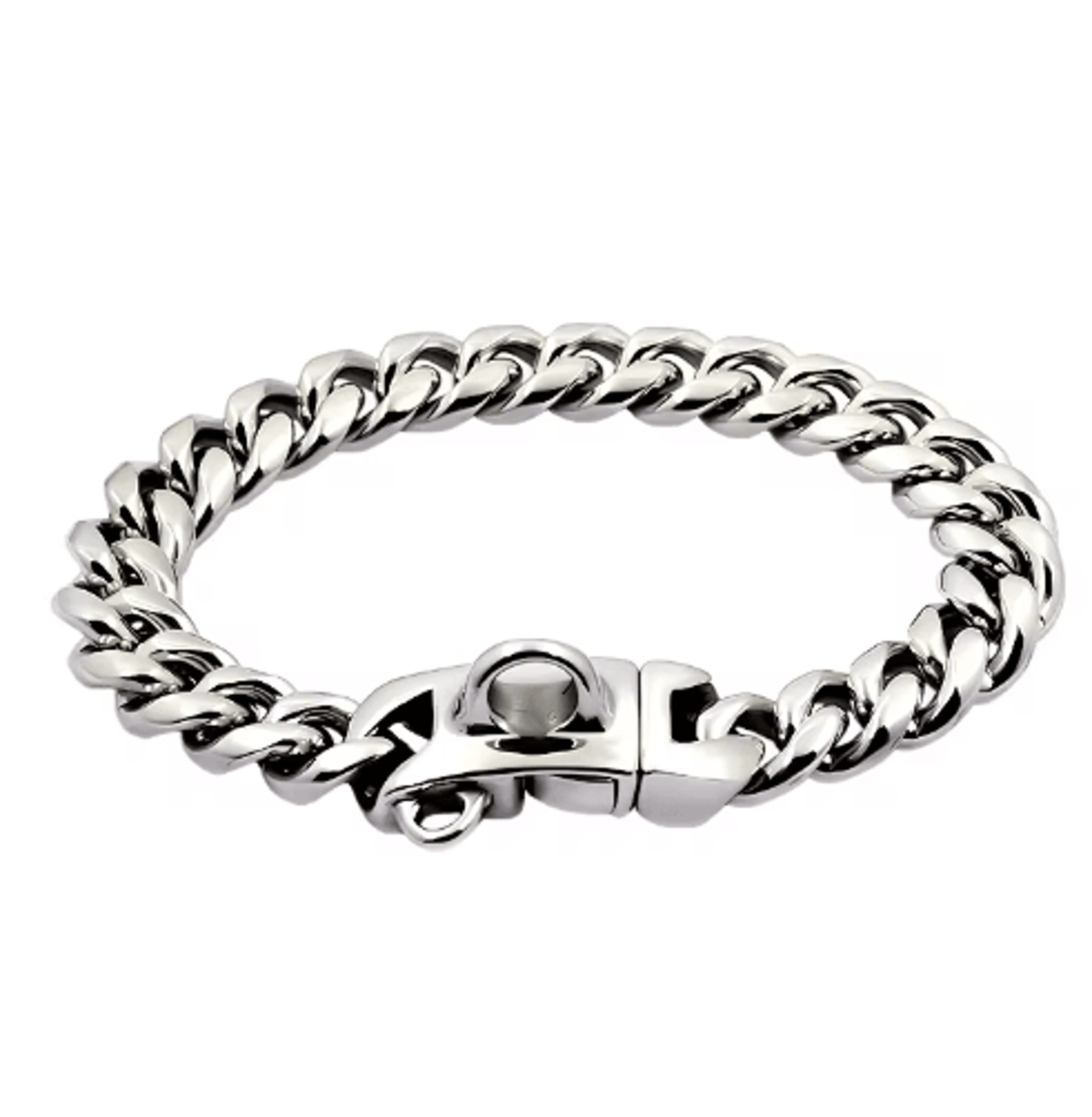 RoyalChain Stainless Steel Dog Chain Collar With Gold Cuban Link Design 2