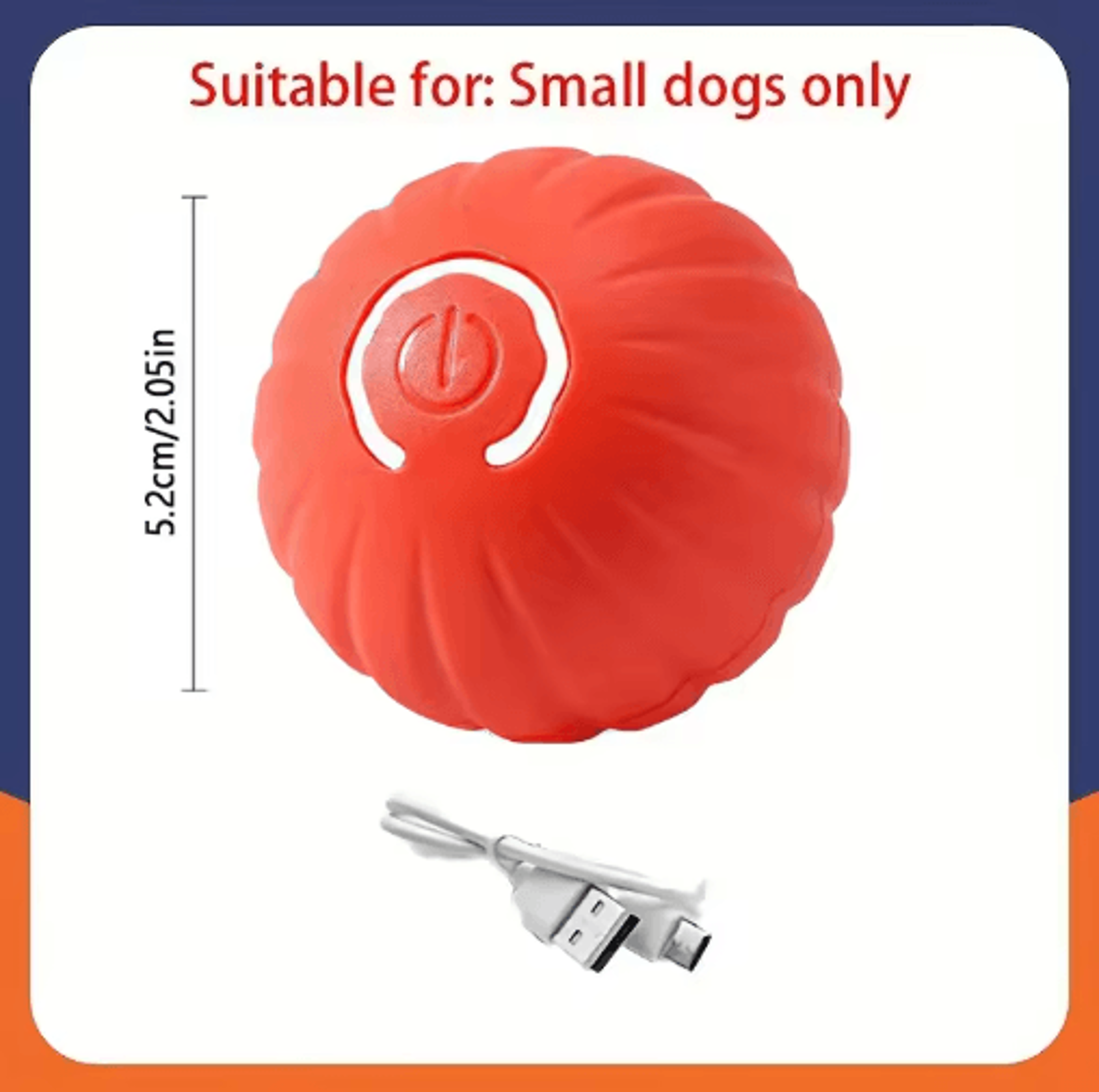 RolliPlay Smart Interactive Dog Ball  Automatic Moving  Bouncing USB Rechargeable Pet Toy 11