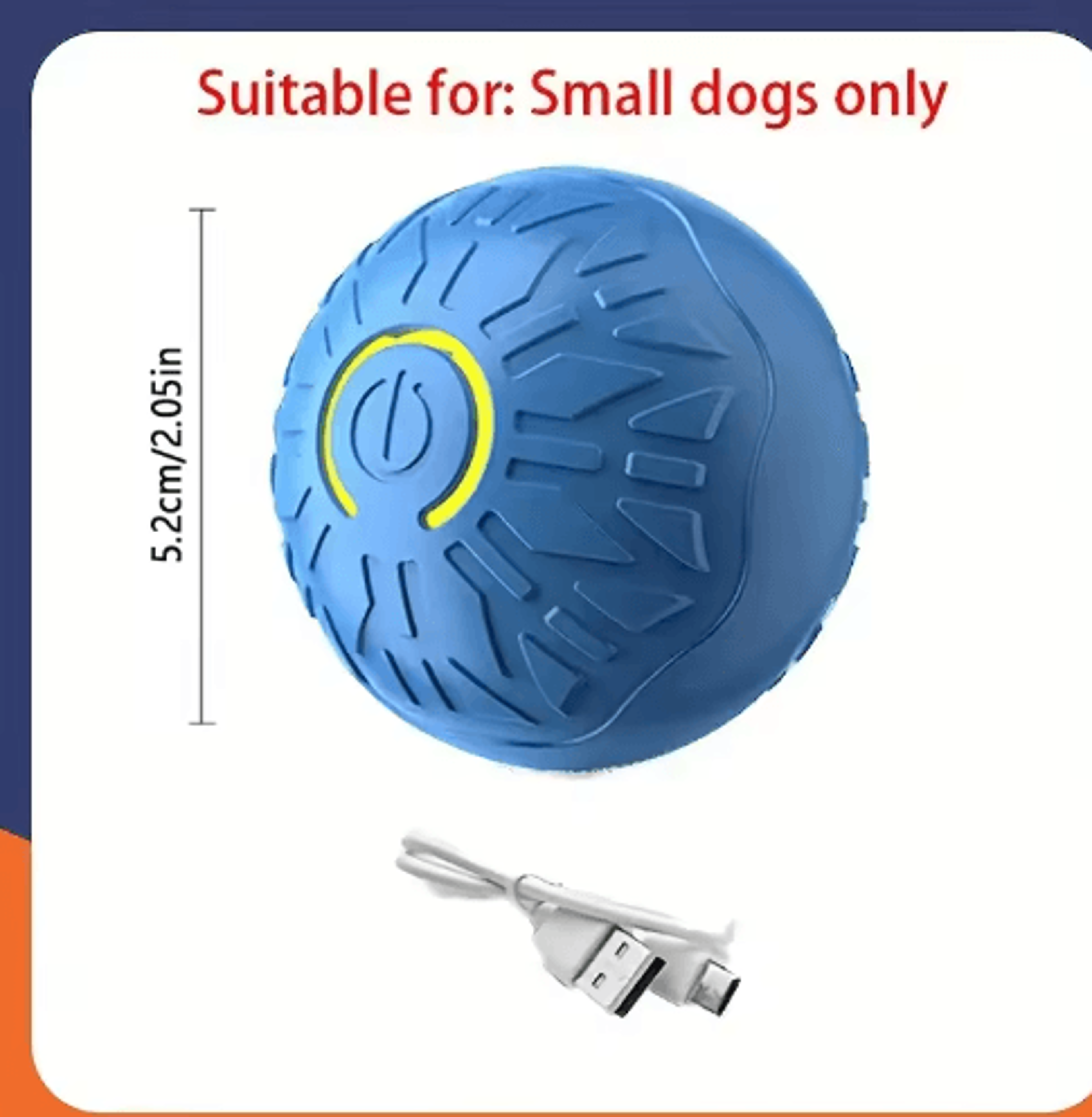RolliPlay Smart Interactive Dog Ball  Automatic Moving  Bouncing USB Rechargeable Pet Toy 13