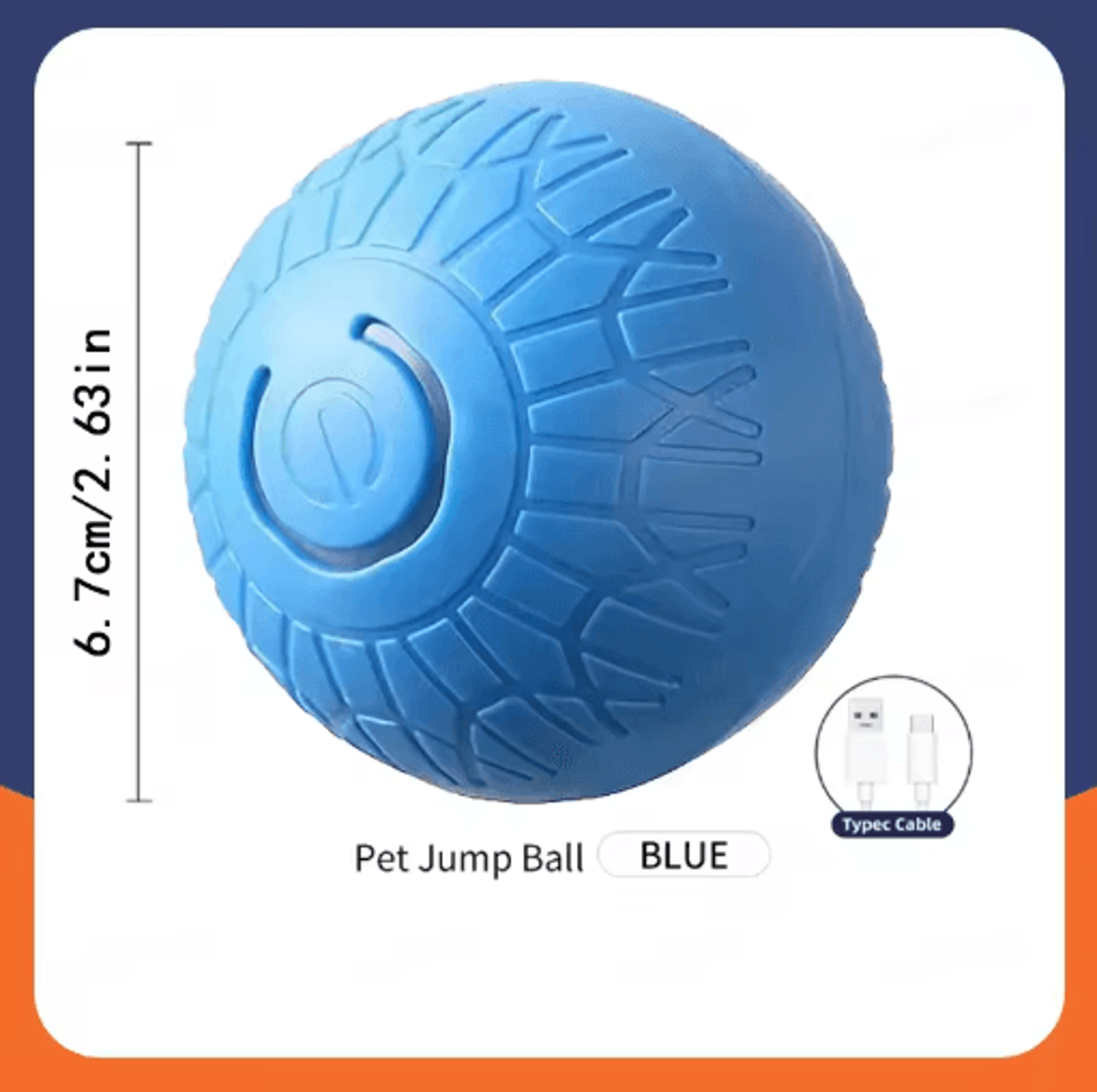 RolliPlay Smart Interactive Dog Ball  Automatic Moving  Bouncing USB Rechargeable Pet Toy 15