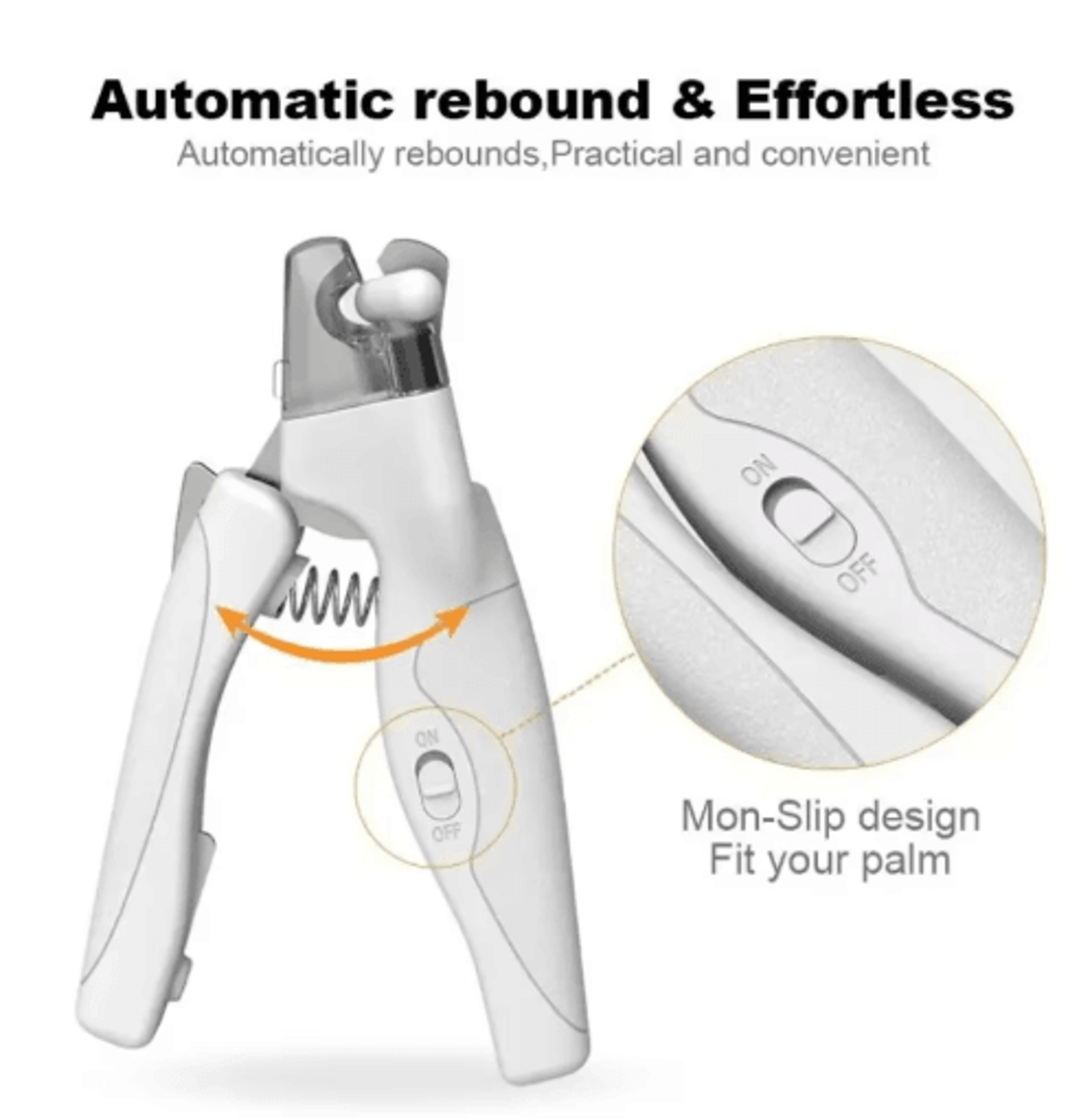 GlowTrim LED Pet Nail Clipper  Multifunction Dog  Cat Nail Trimmer With Blood Line Light 4