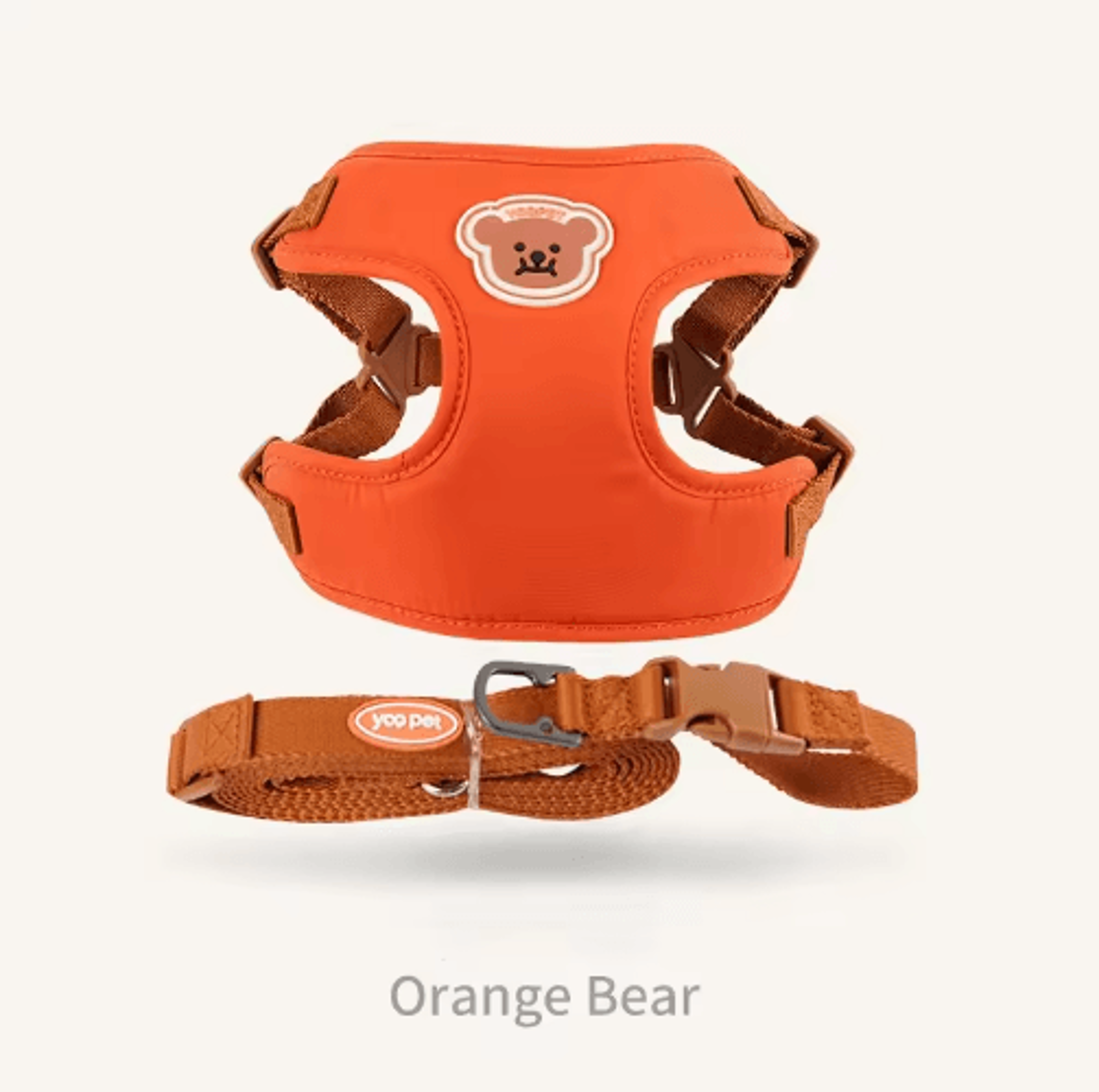 Cute Bear Pet Harness  Leash Set  Adjustable Breathable Vest Harness For Puppies Cats  Dogs 1