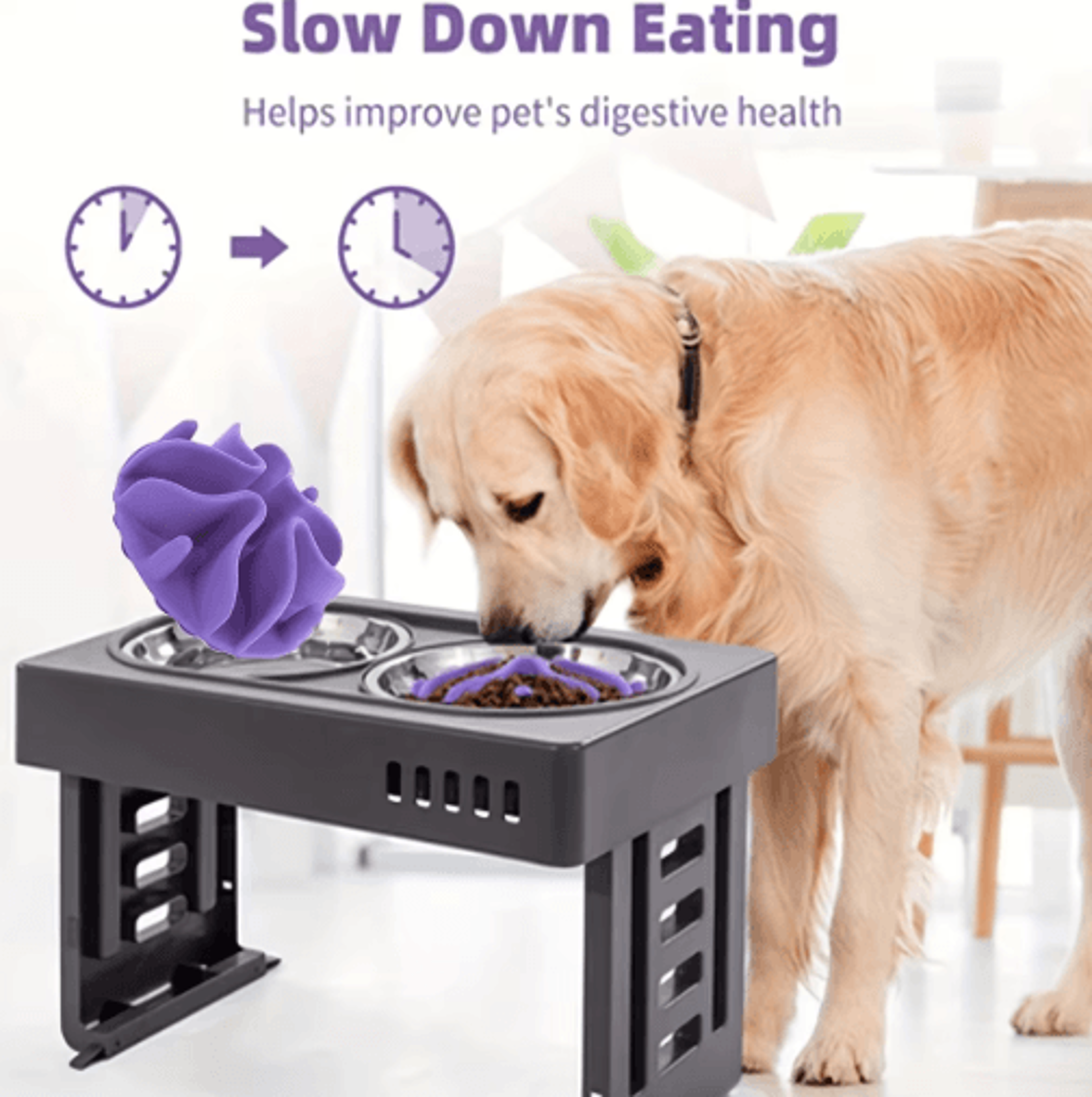 Soft Silicone Slow Feeder Puzzle Bowl Insert  Healthy Digestion  Interactive Feeding For Dogs 0