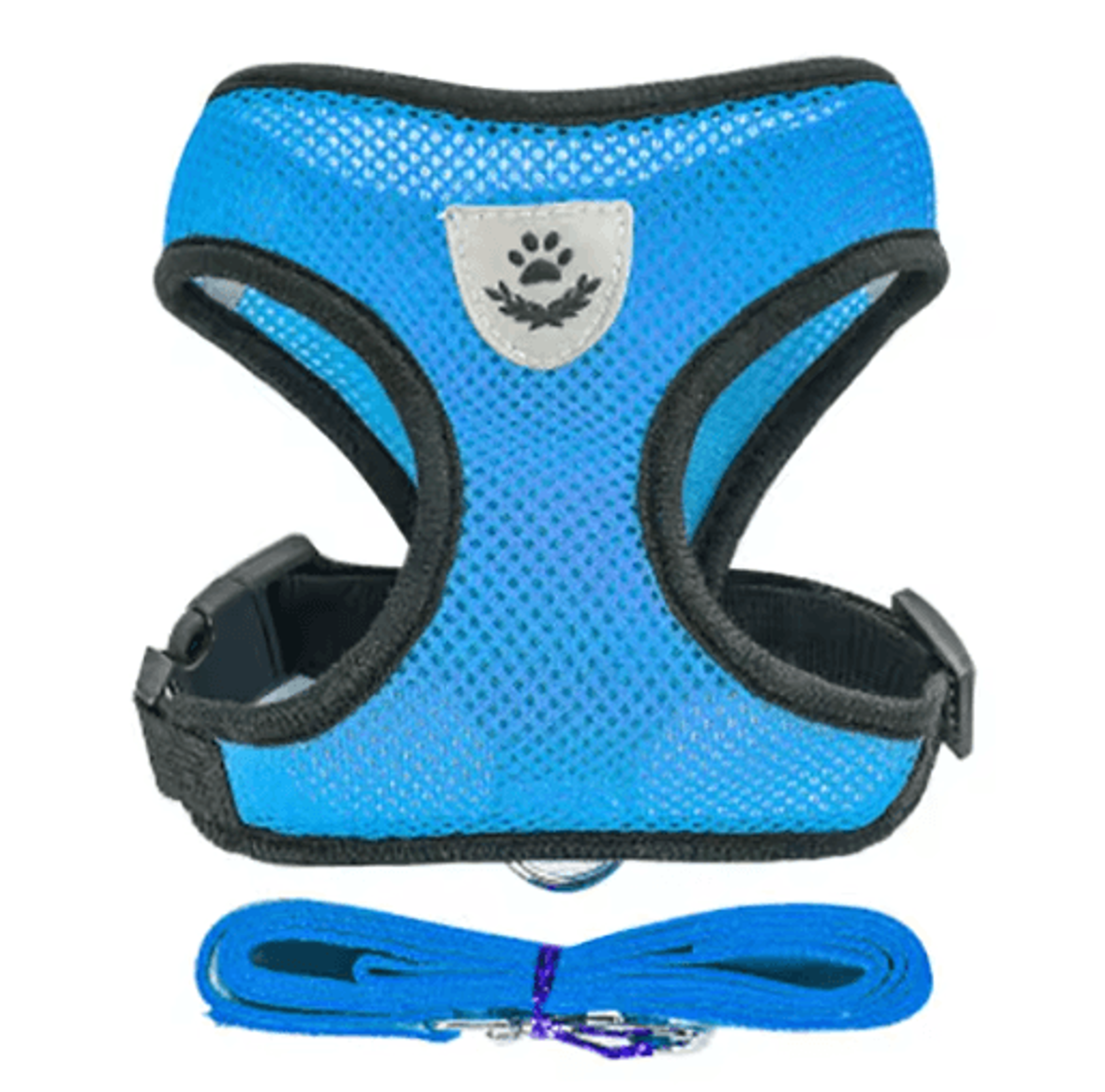 Soft Breathable Mesh Pet Harness  Leash Set For Dogs Puppies  Cats 5