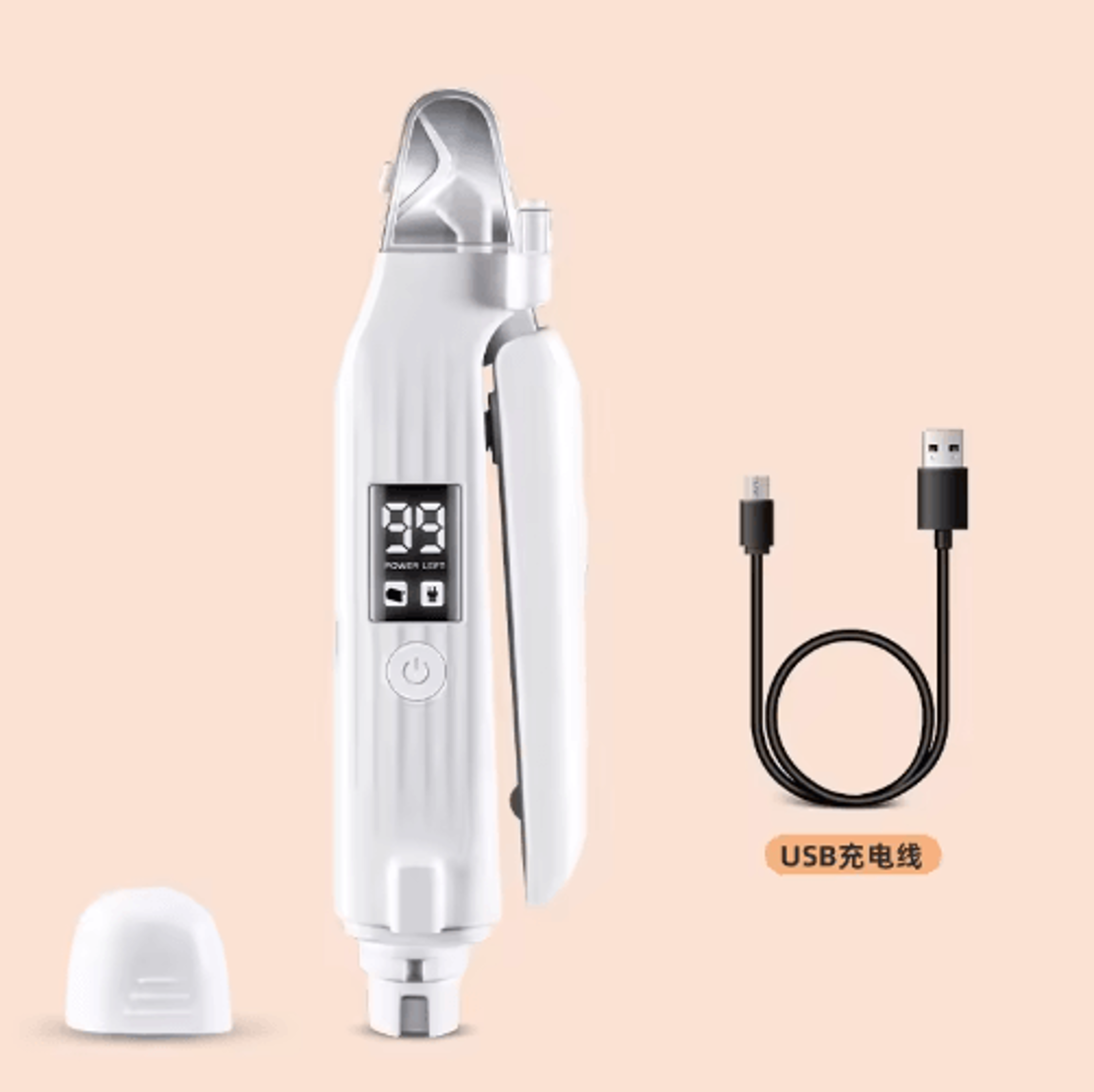 2in1 Electric Dog Nail Grinder  Clipper With LED Light  Rechargeable Pet Nail Trimmer For Dogs  Cat 1