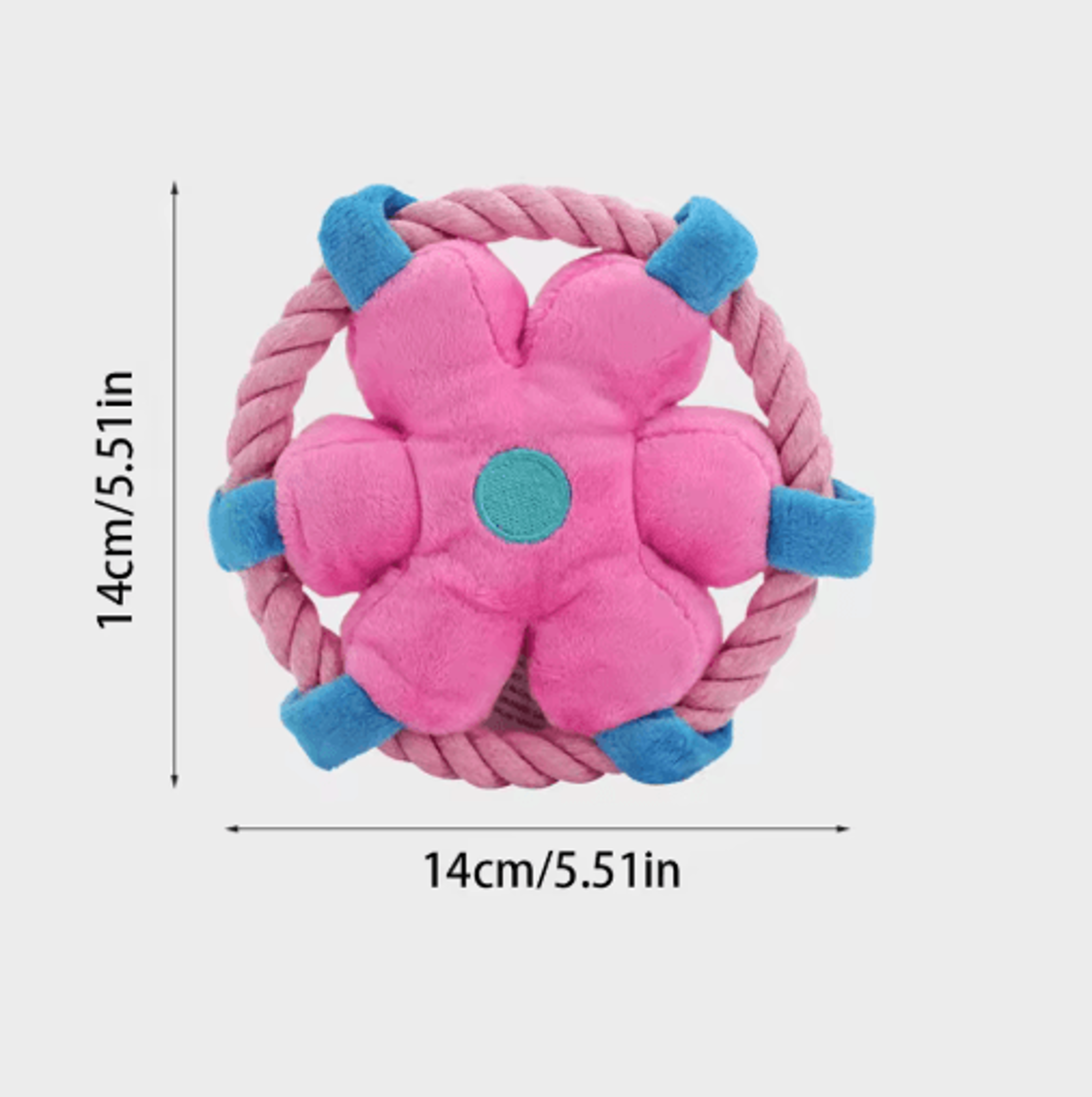 Durable Rope Fetch Dog Toy Interactive Chew Toy For Teeth Cleaning  Training 4