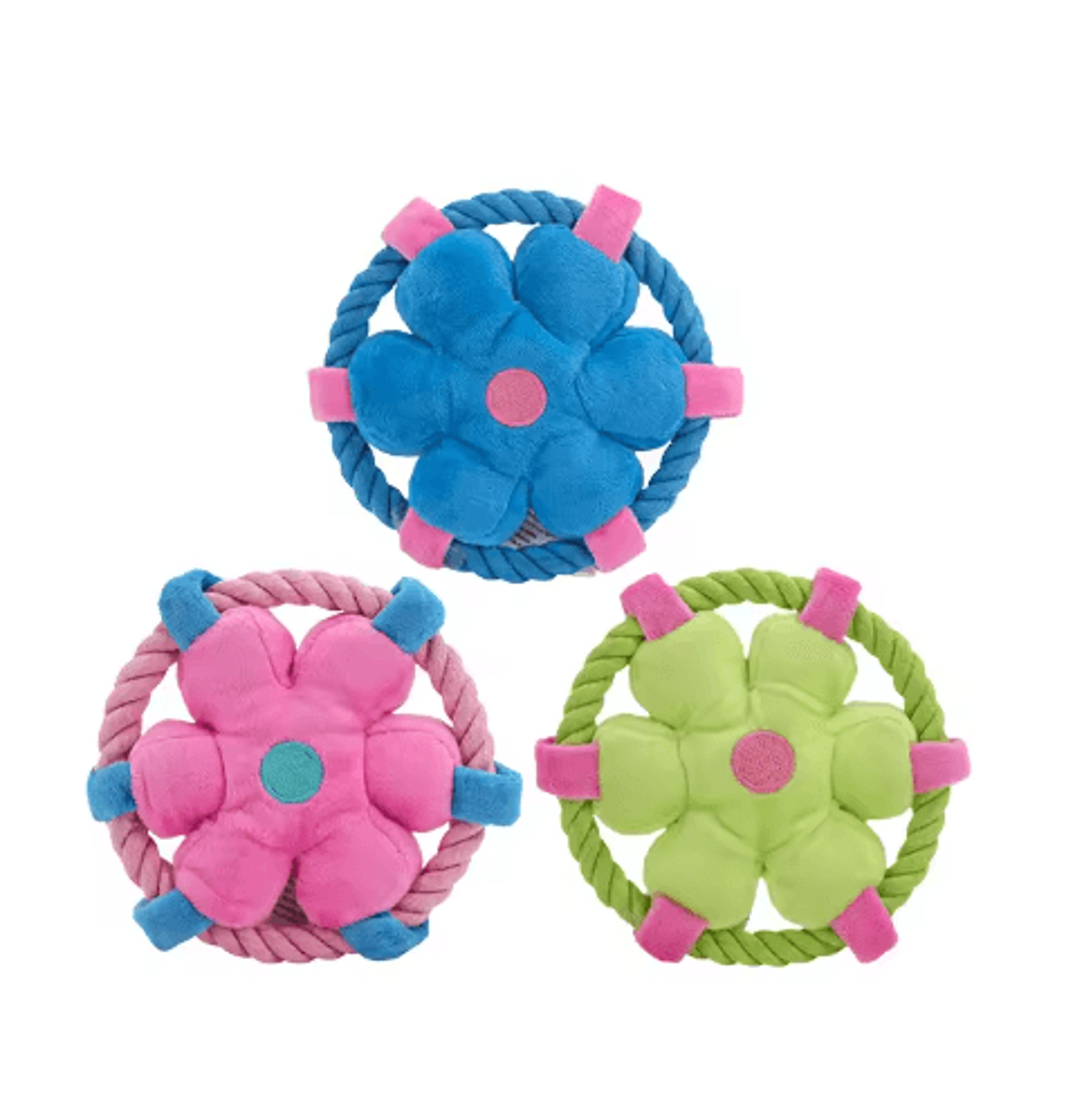 Durable Rope Fetch Dog Toy Interactive Chew Toy For Teeth Cleaning  Training 0