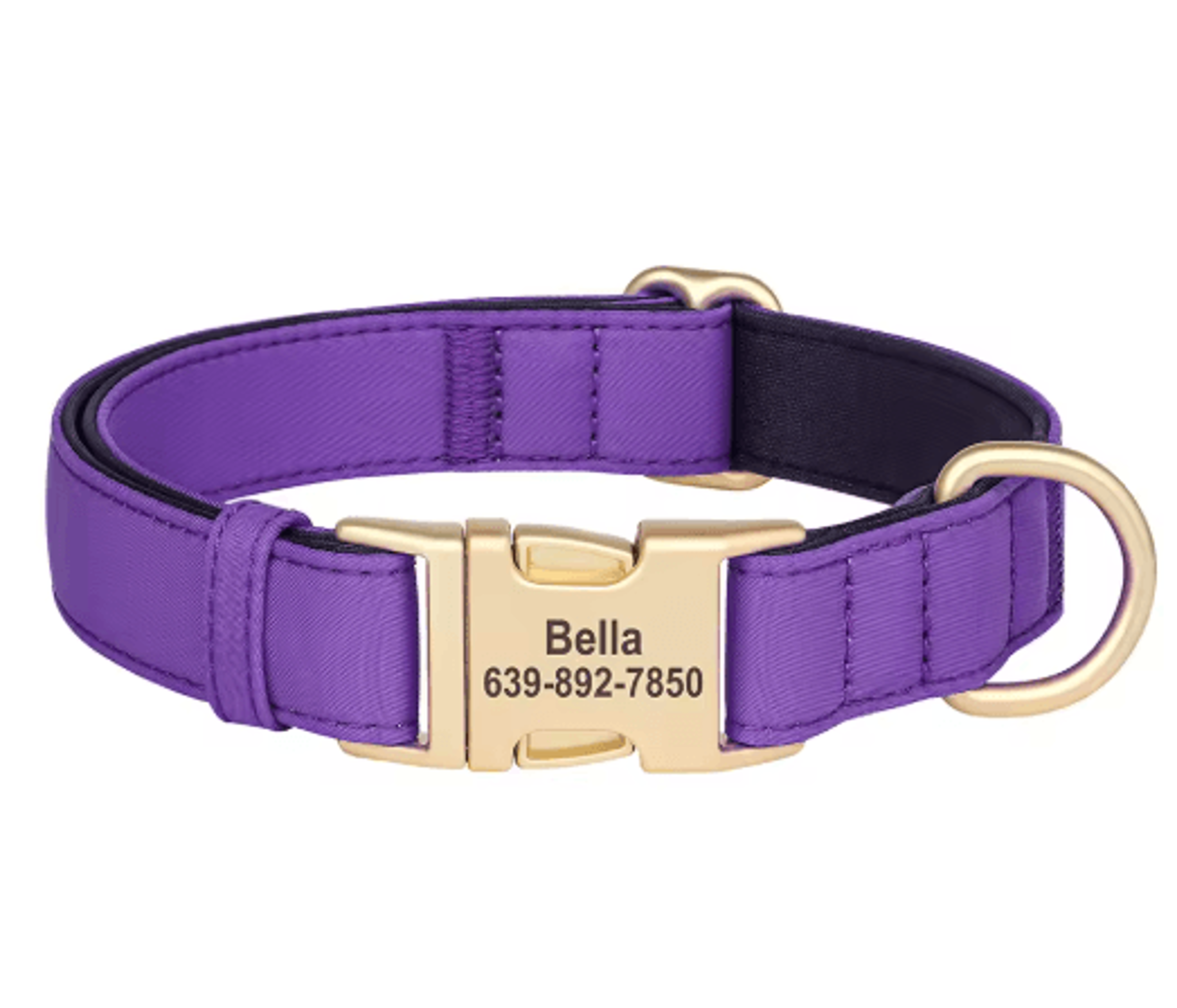 Personalized Waterproof Dog Collar  Soft Padded Engraved Nylon Collar For Dogs 1