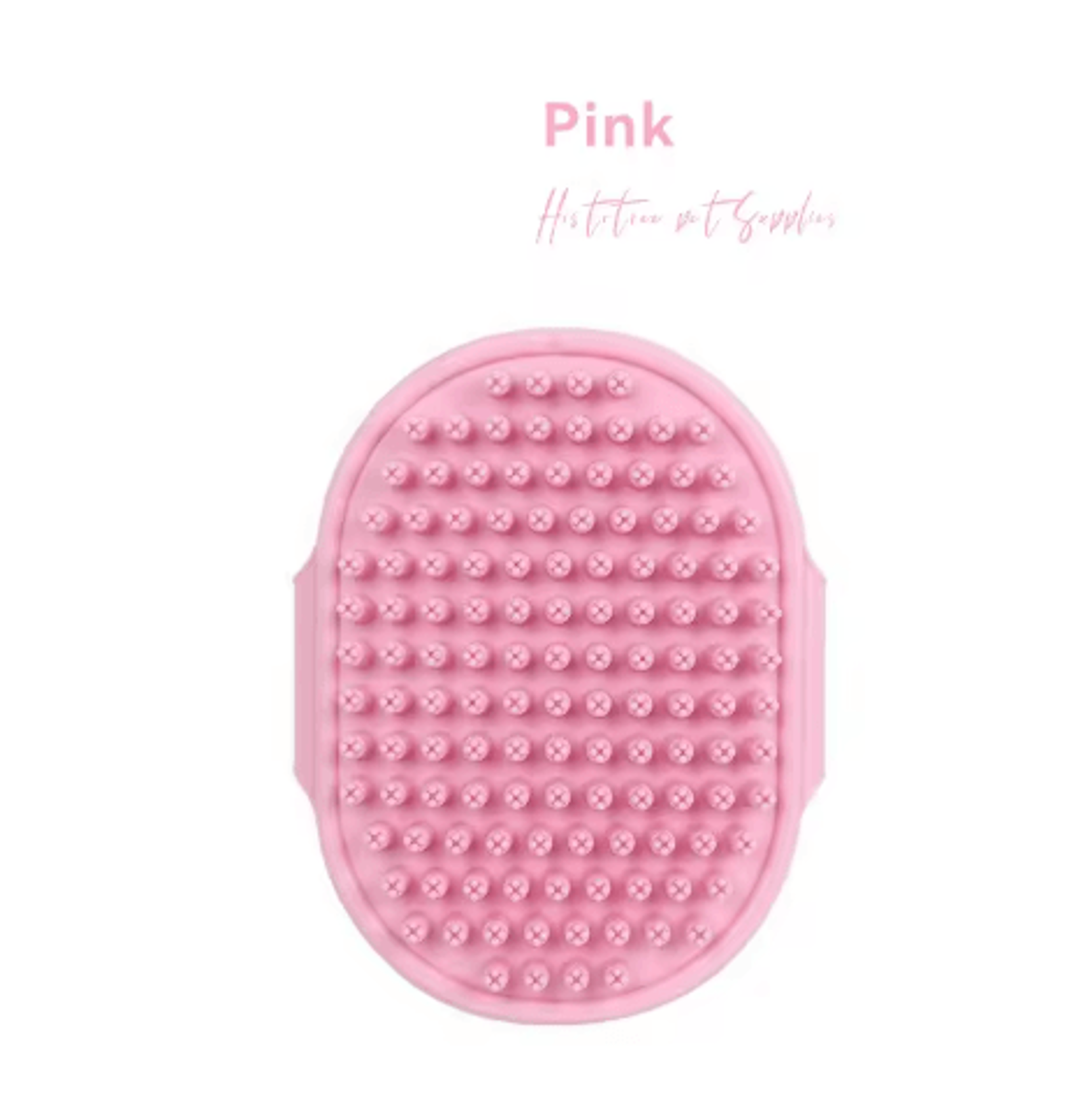 Pet Grooming Bath Brush  Rubber Bristle Shedding  Massage Comb For Cats  Dogs 1