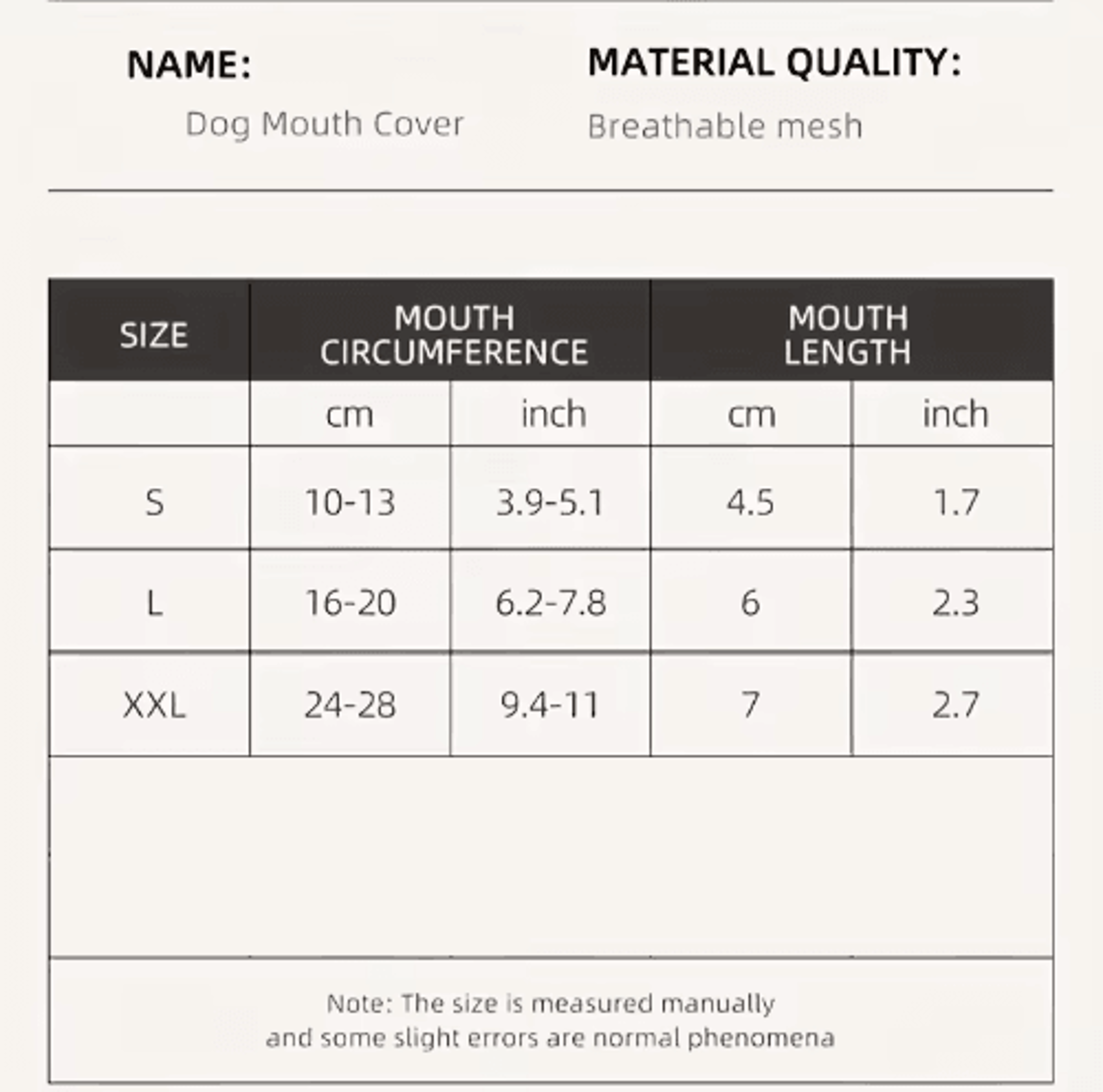 Breathable Dog Muzzle Mask  Adjustable Mesh Safety Mask For Dogs 5
