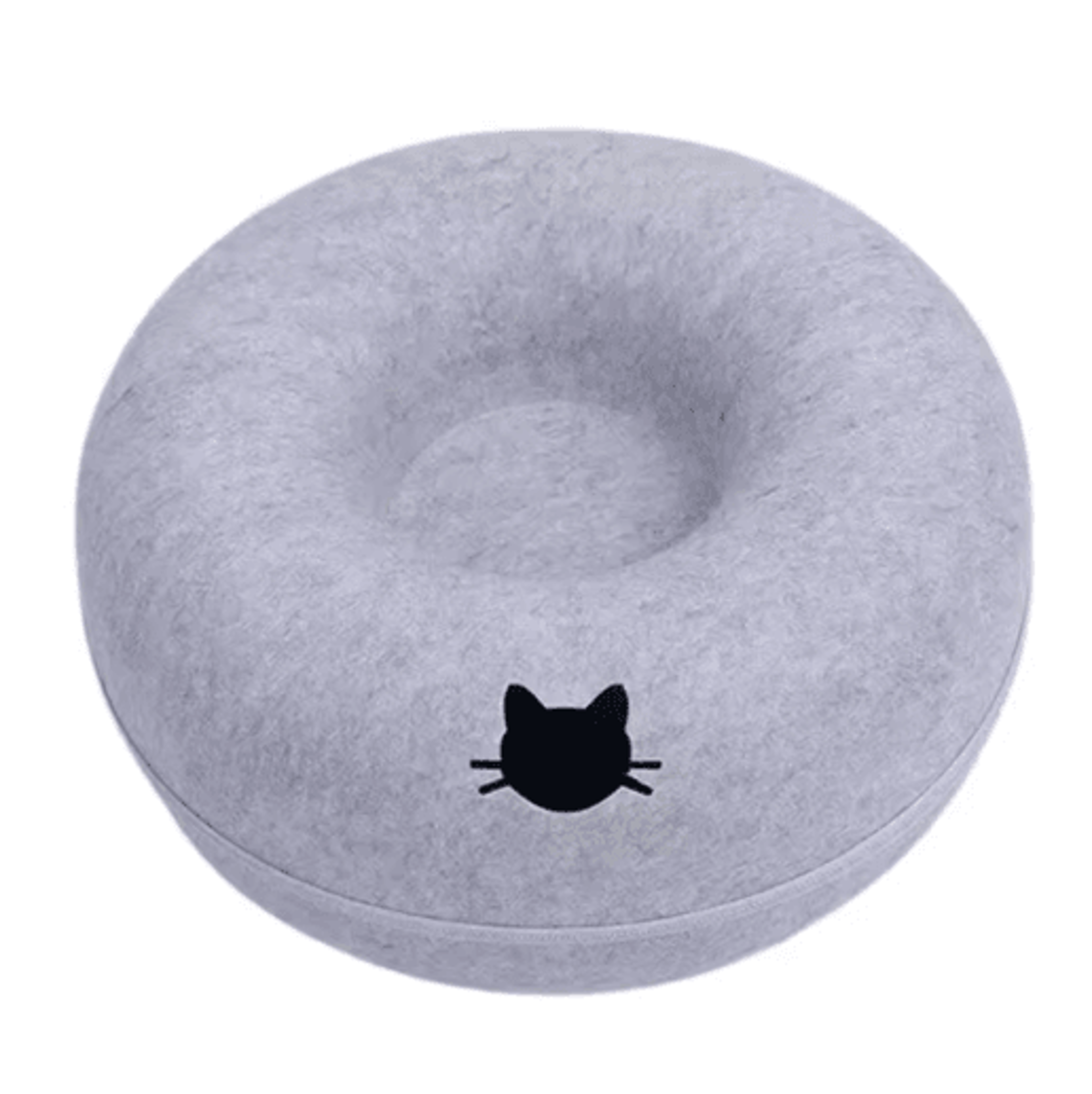 Interactive Felt Cat Tunnel Bed  Round Donut Nest Scratcher  Play Tunnel For Cats 3