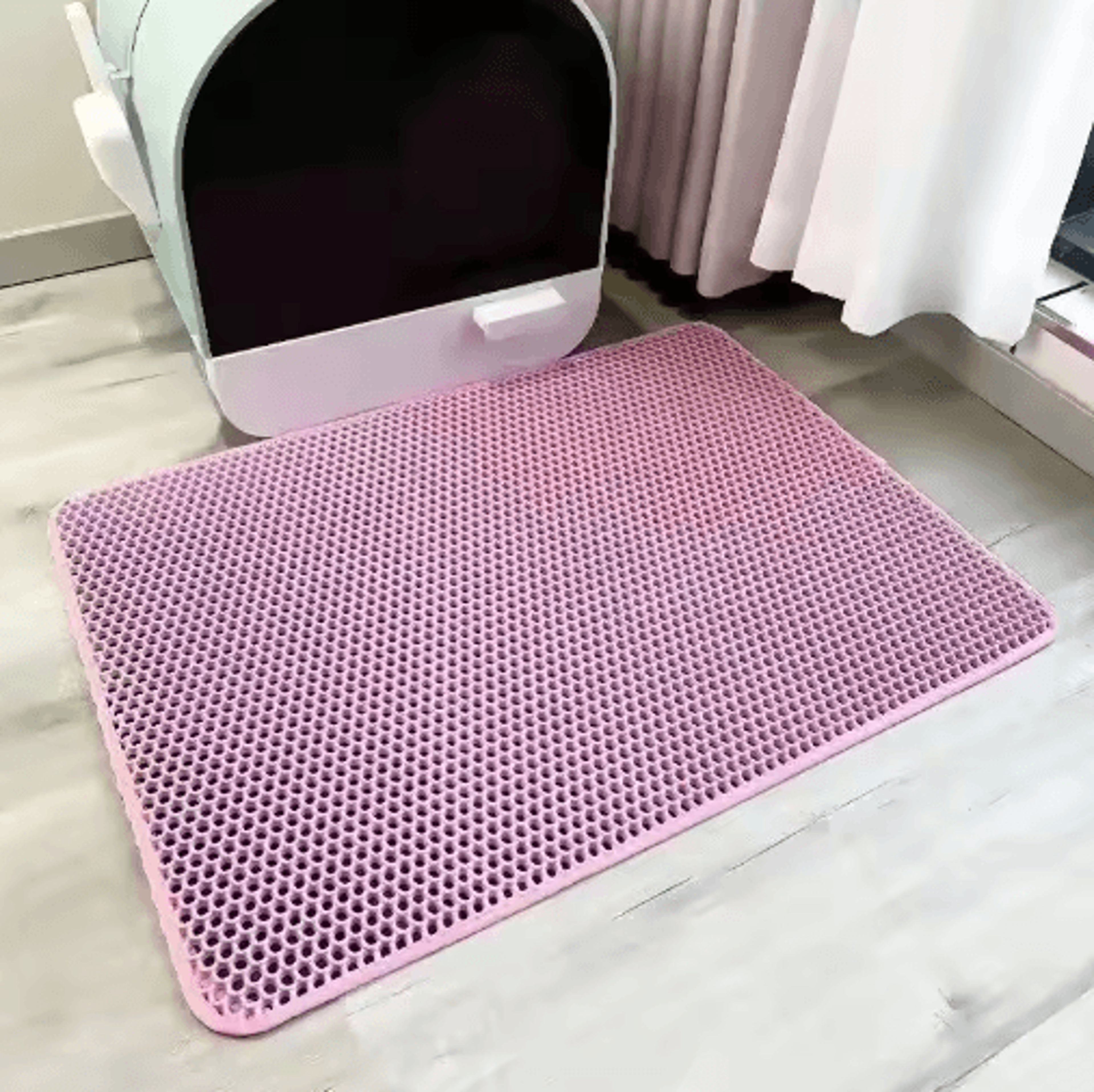 Double Layer Cat Litter Mat  Waterproof NonSlip Litter Trapping Pad For Cats 5