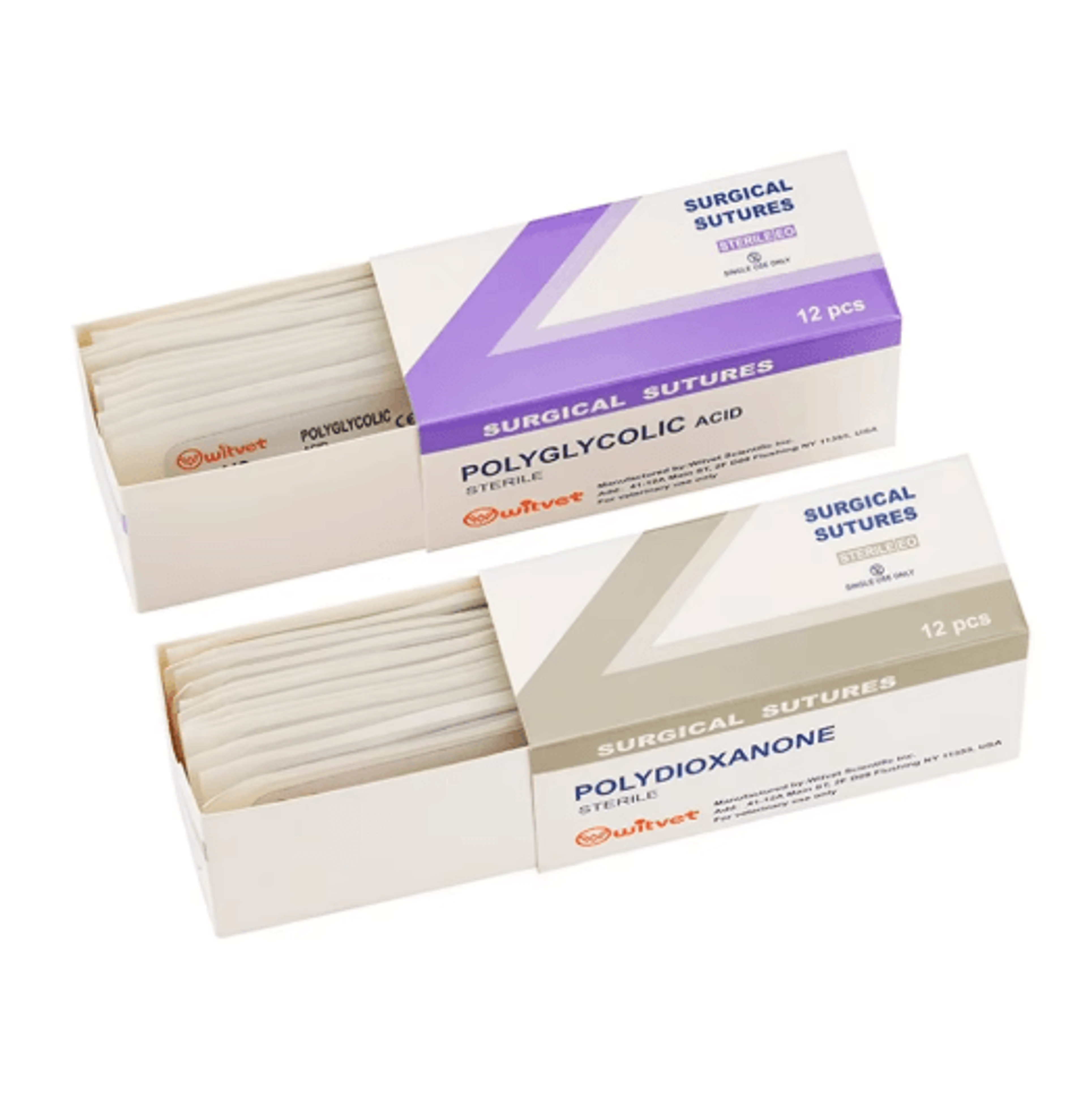 Veterinary Absorbable PGA Suture Thread With Needle For Pet Surgical Training 13