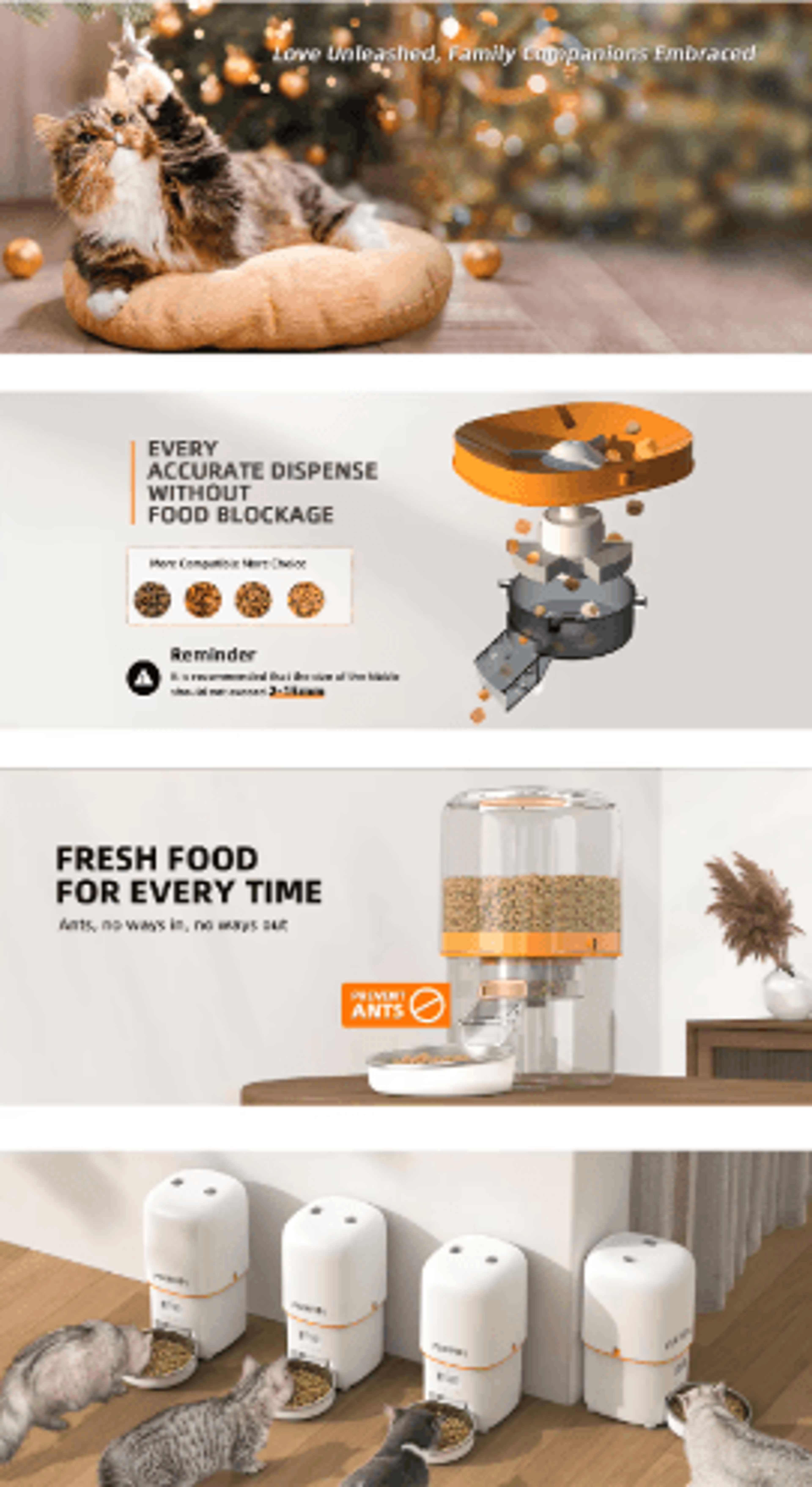 1080P HD Smart WiFi Automatic Pet Feeder With Camera For Cats  Dogs 9