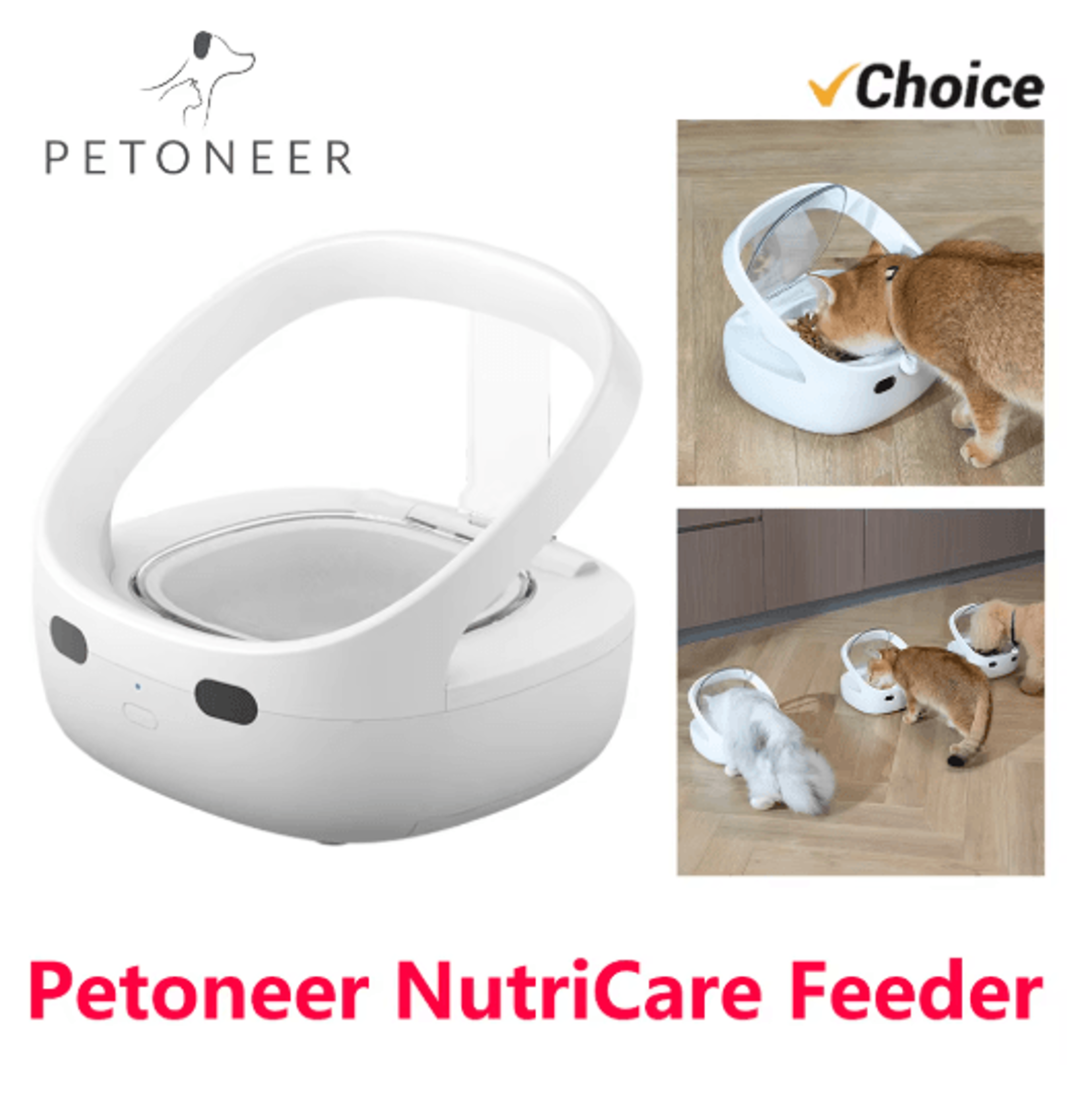 Petoneer NutriCare Smart Automatic Pet Feeder For MultiPet Homes 0