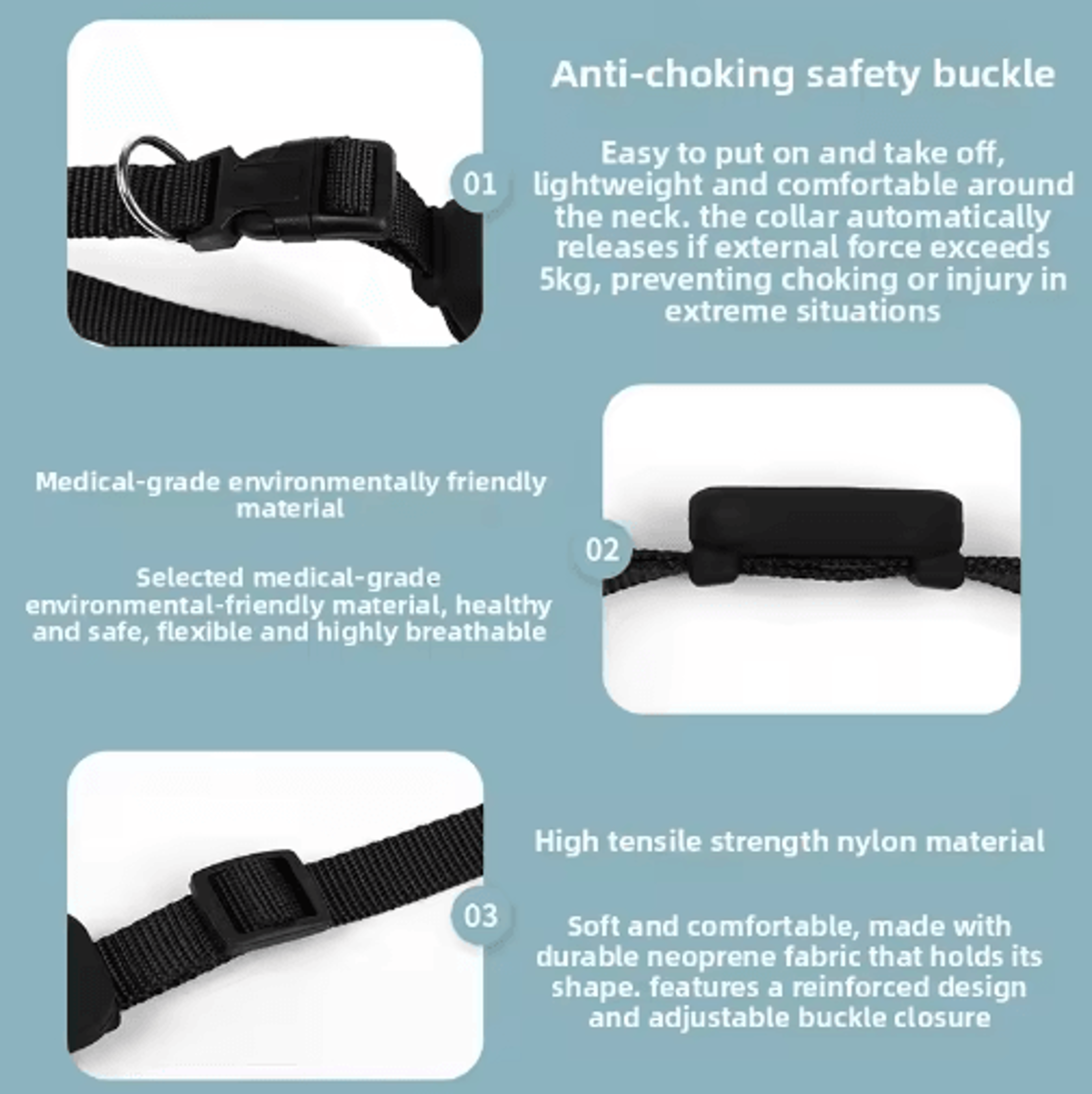 Waterproof RealTime GPS Pet Tracker Collar For Dogs  Cats 7