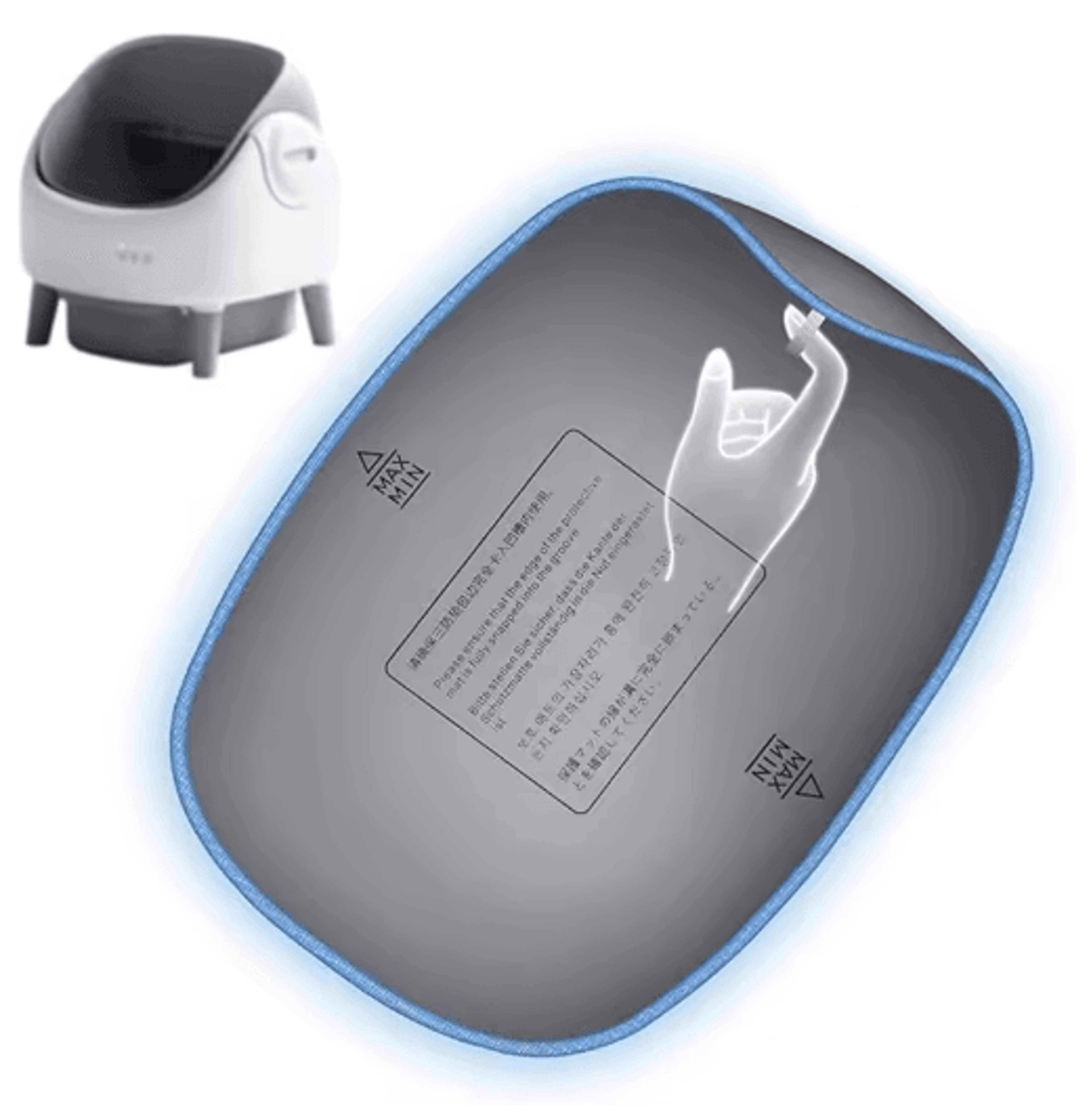 Smart OpenType Automatic Cat Litter Box With Tuya App Control 1