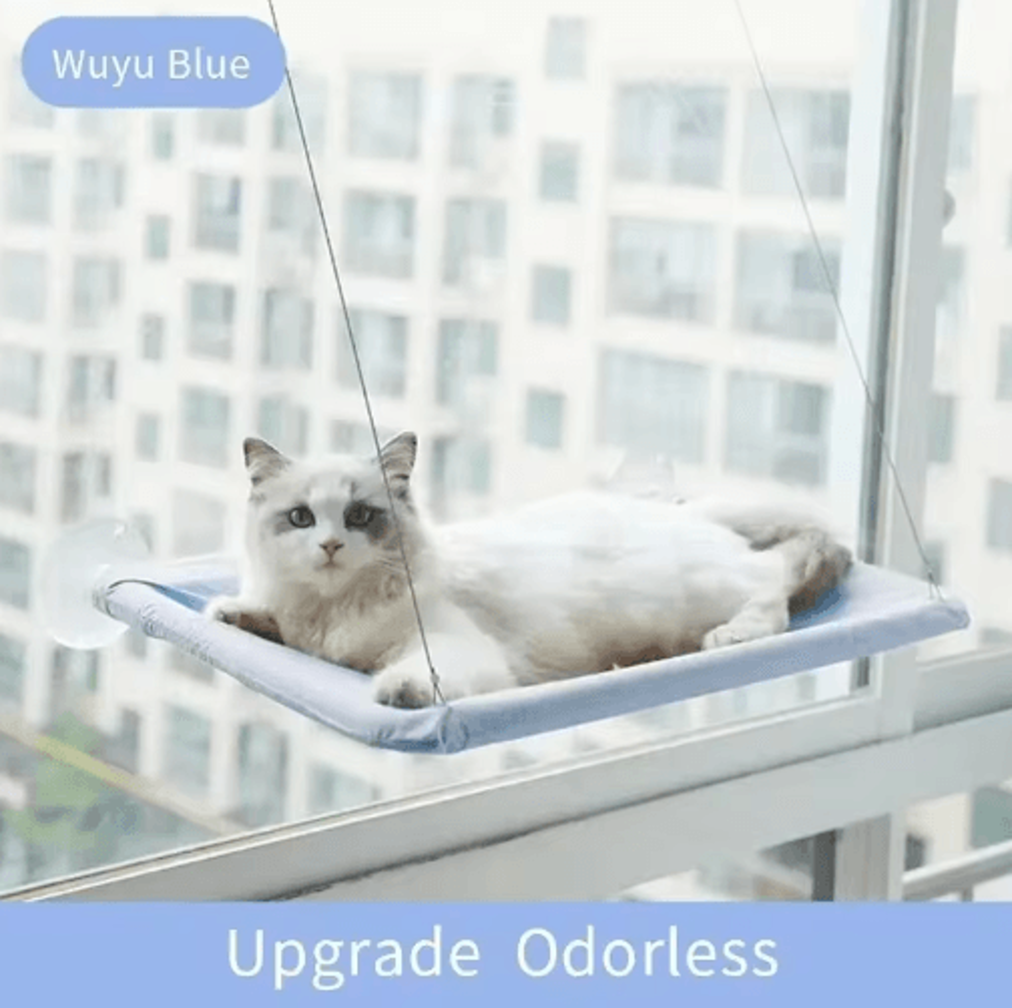 UltraSoft CloudLike Cat Window Hammock Bed For Indoor Cats 6