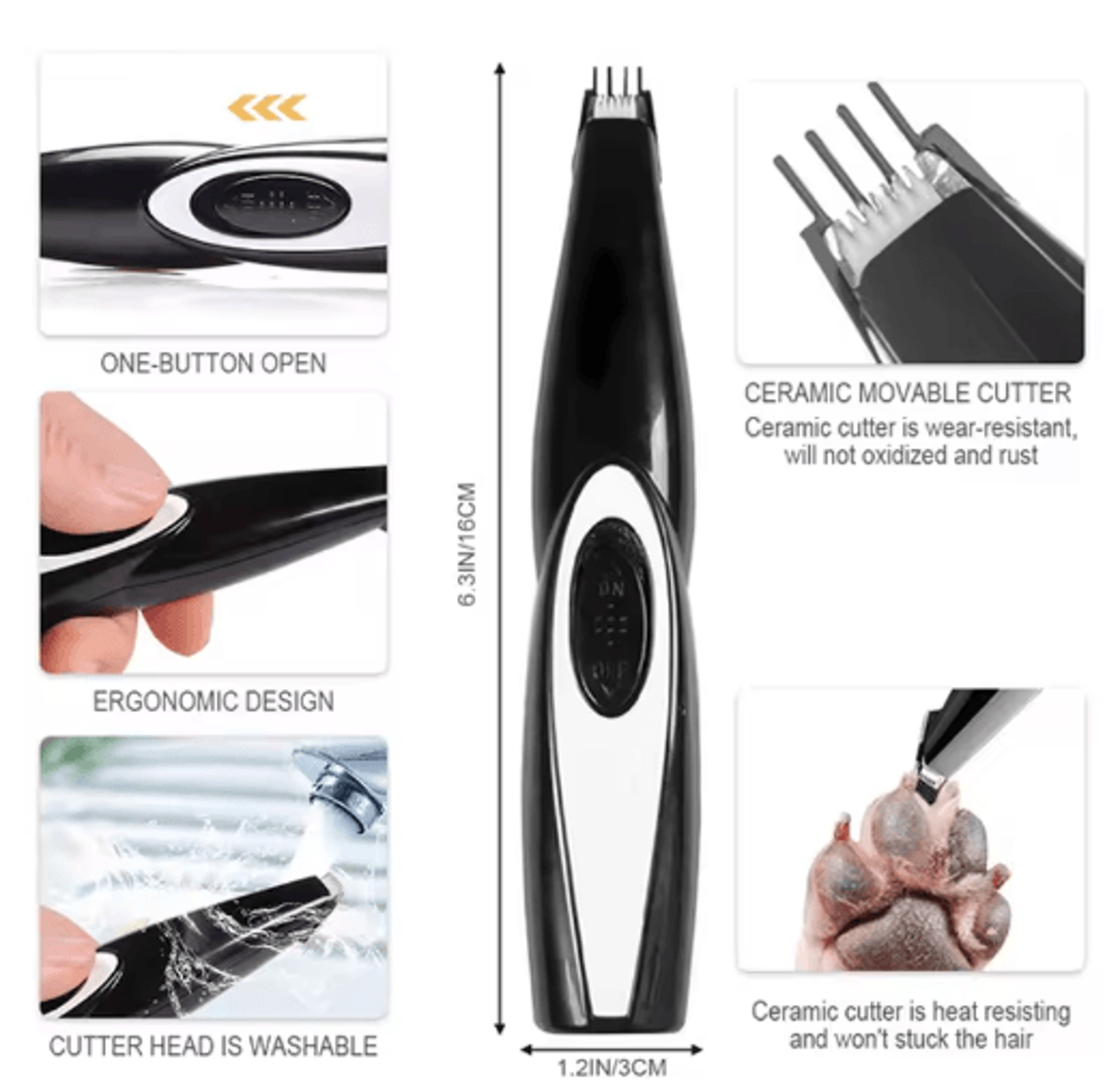 Professional Rechargeable Pet Grooming Clipper Kit For Dogs  Cats 7