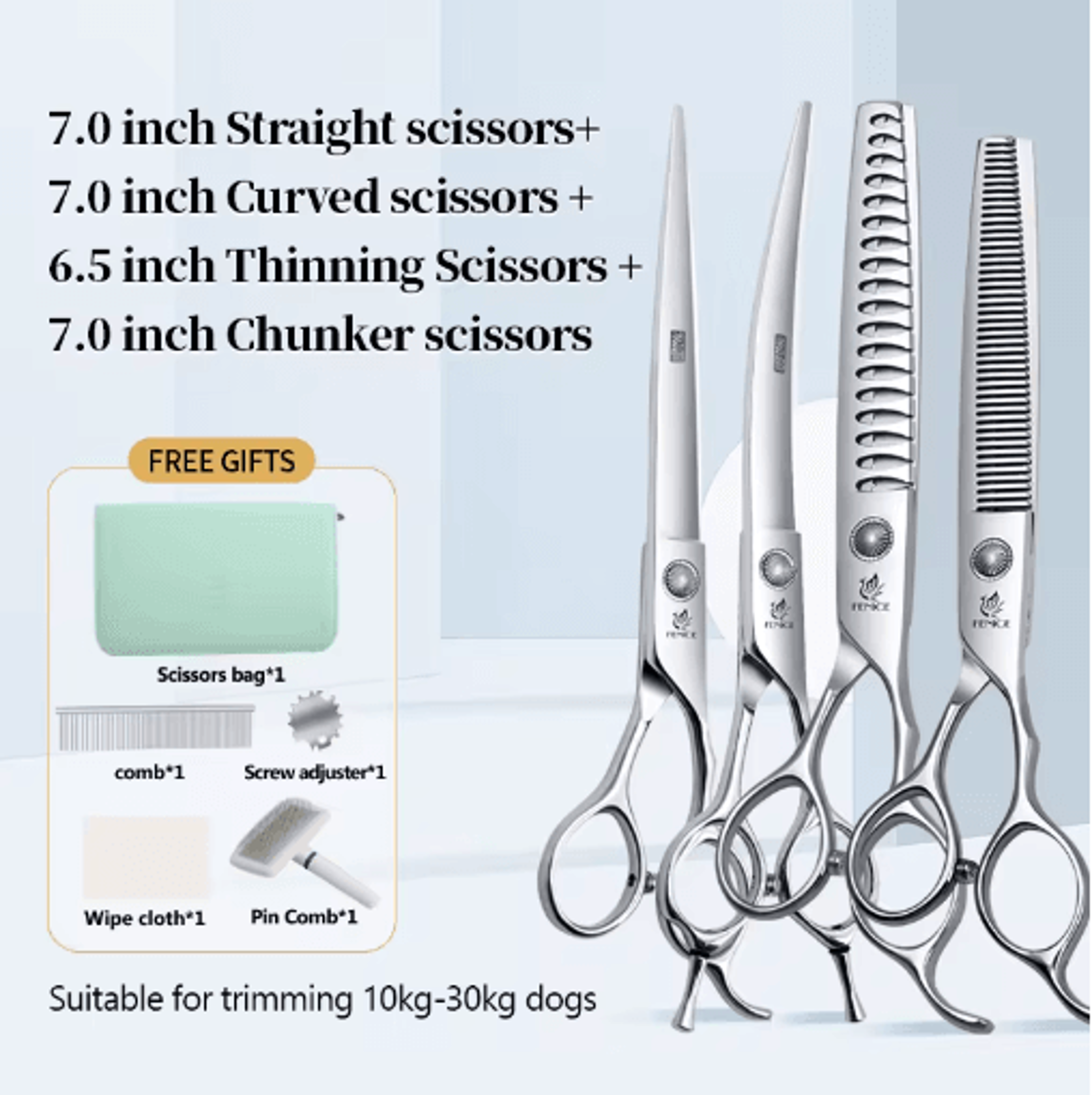 Fenice Professional Pet Grooming Shears Set For Dogs  Cats 2