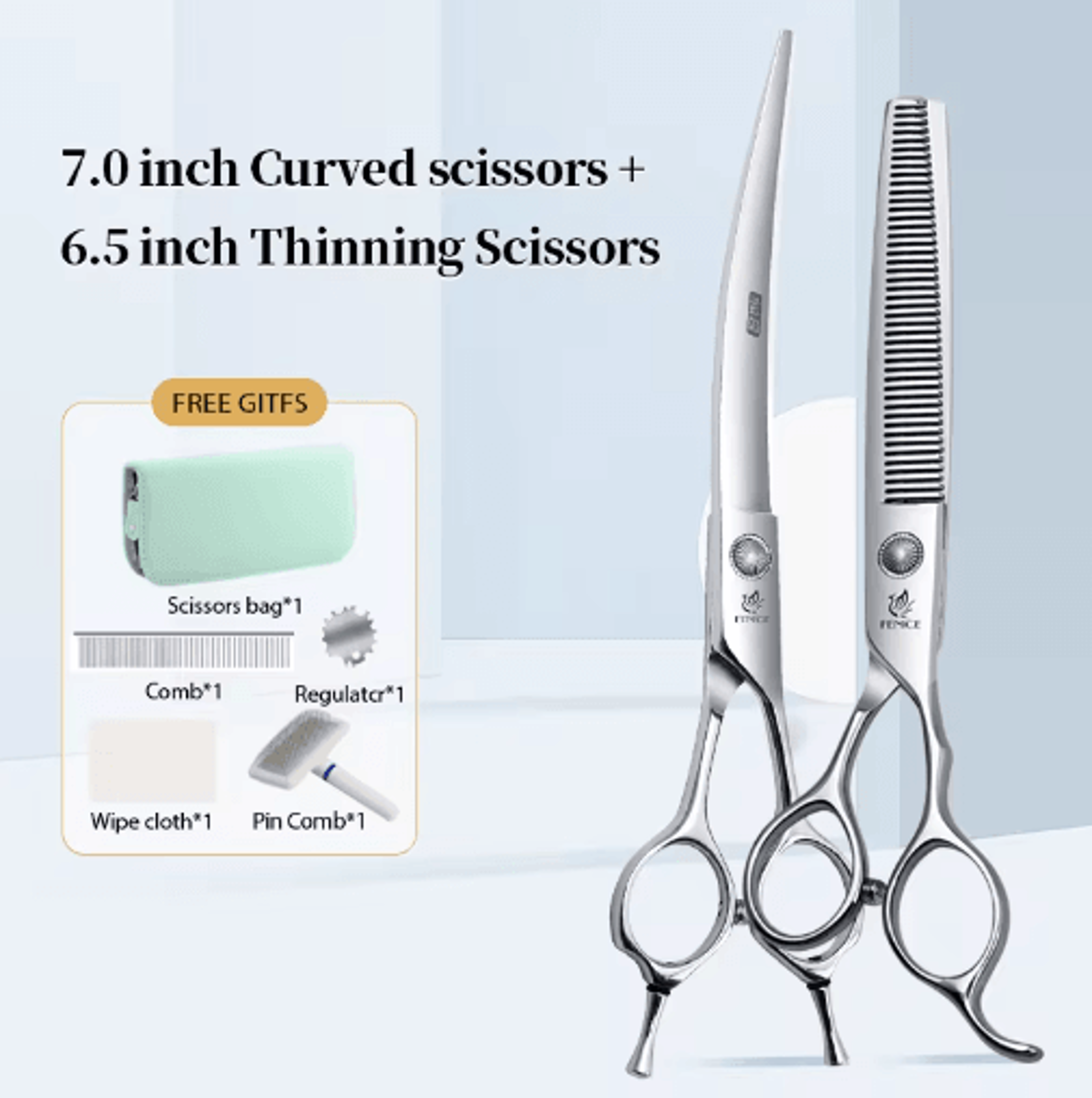 Fenice Professional Pet Grooming Shears Set For Dogs  Cats 7
