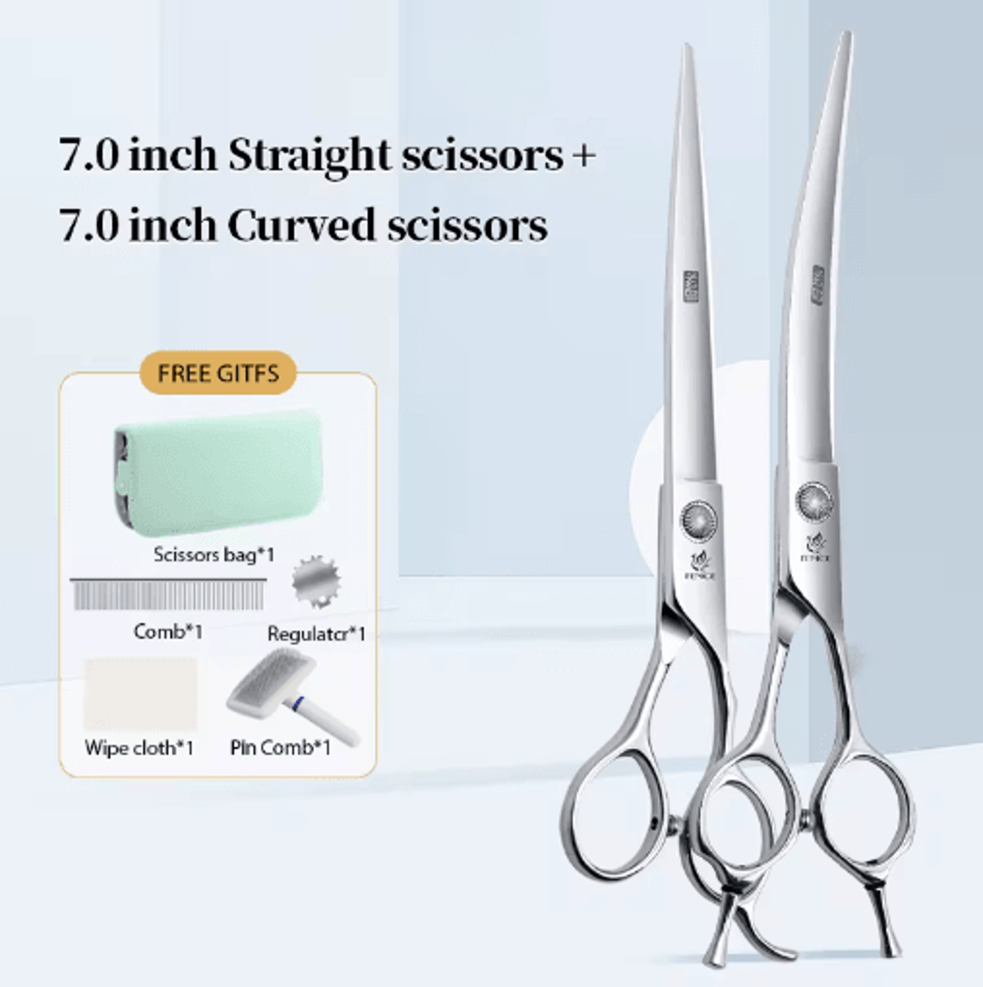 Fenice Professional Pet Grooming Shears Set For Dogs  Cats 8
