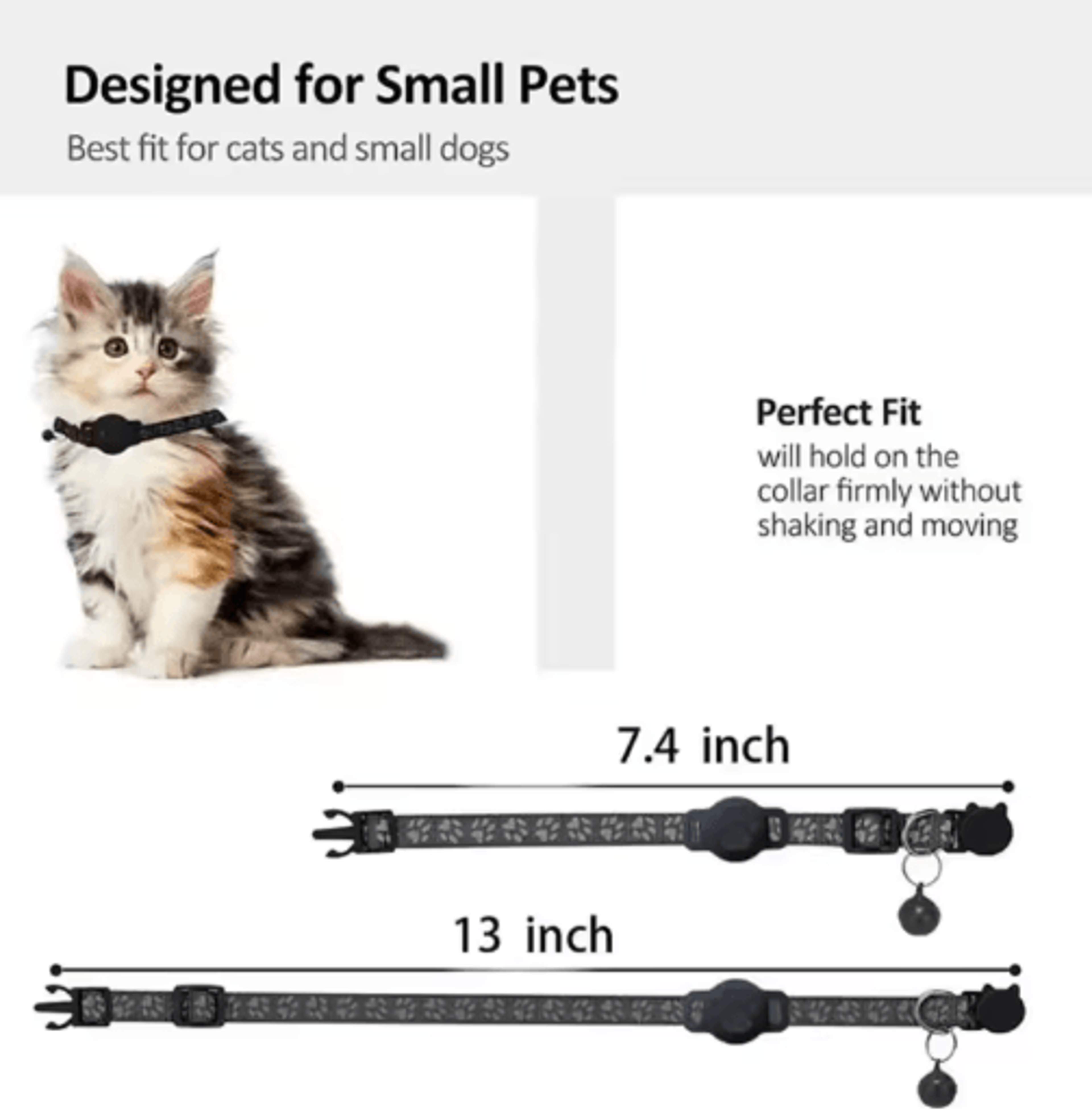 Multifunctional Smart GPS Tracker Collar For Cats  Pets 8