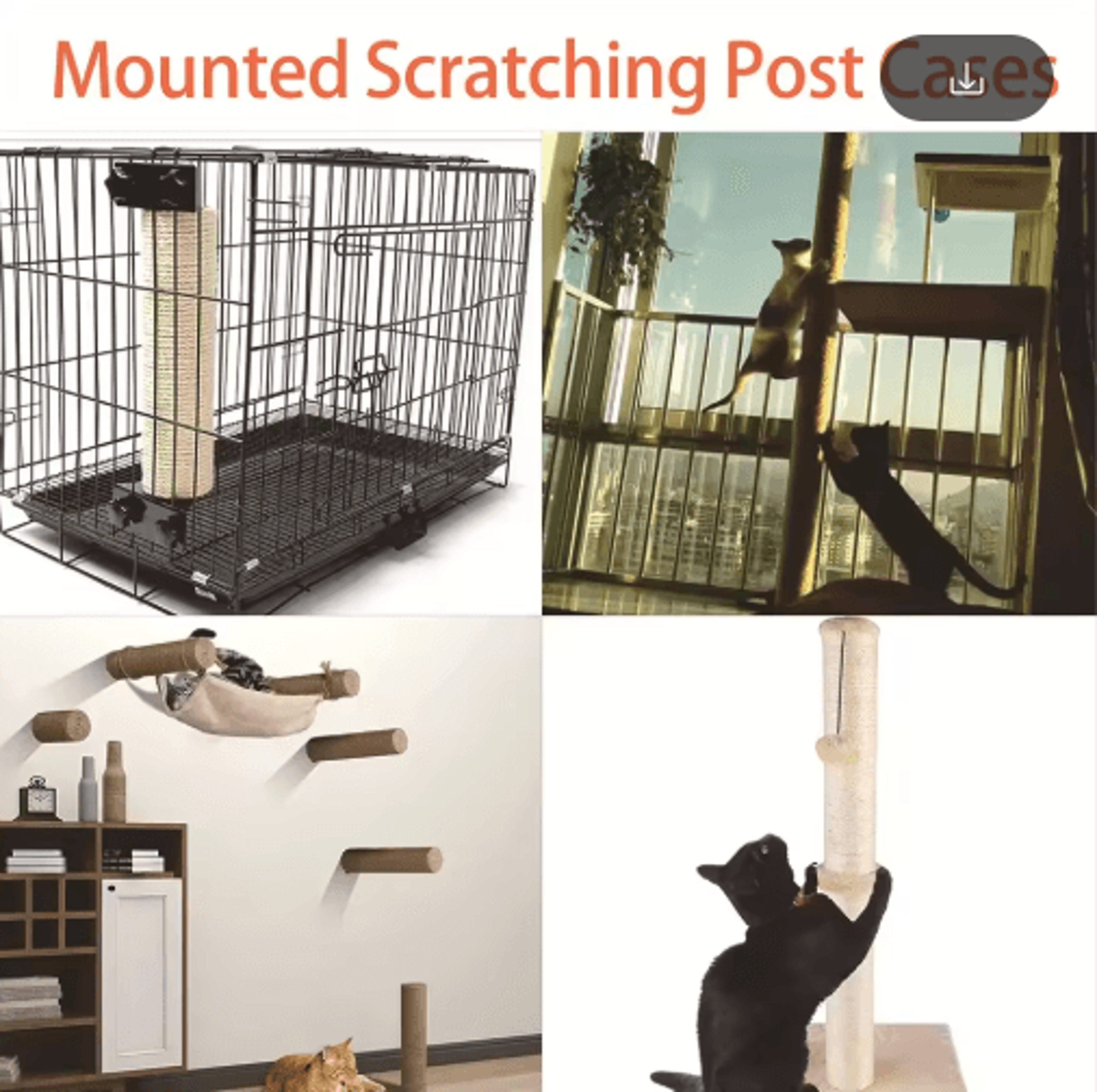 PVC Sisal Rope Cat Scratching Post Replacement For DIY Cat Trees 18