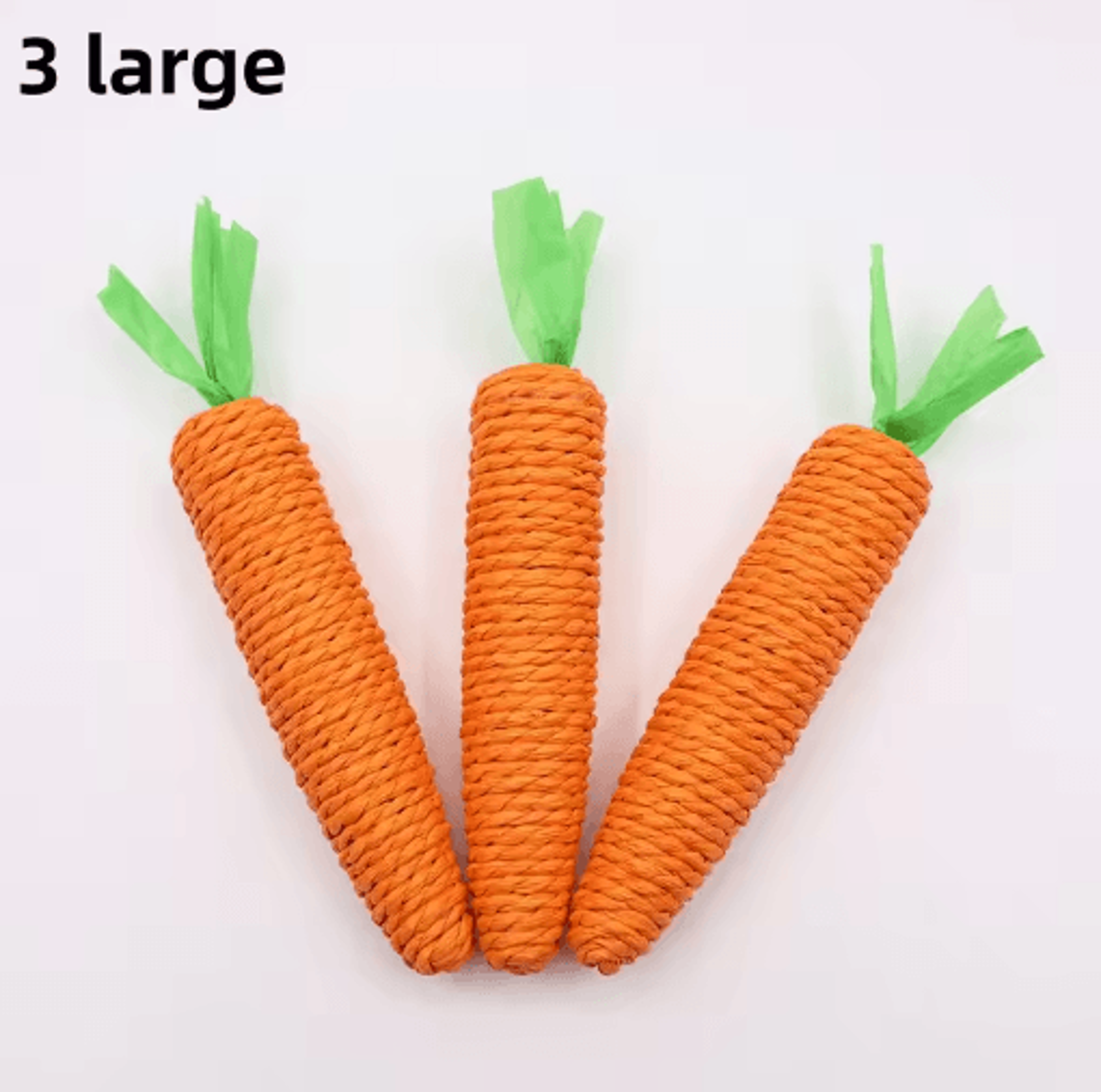 Interactive Carrot Cat Chew Toy With Sound  Rope Scratcher 2
