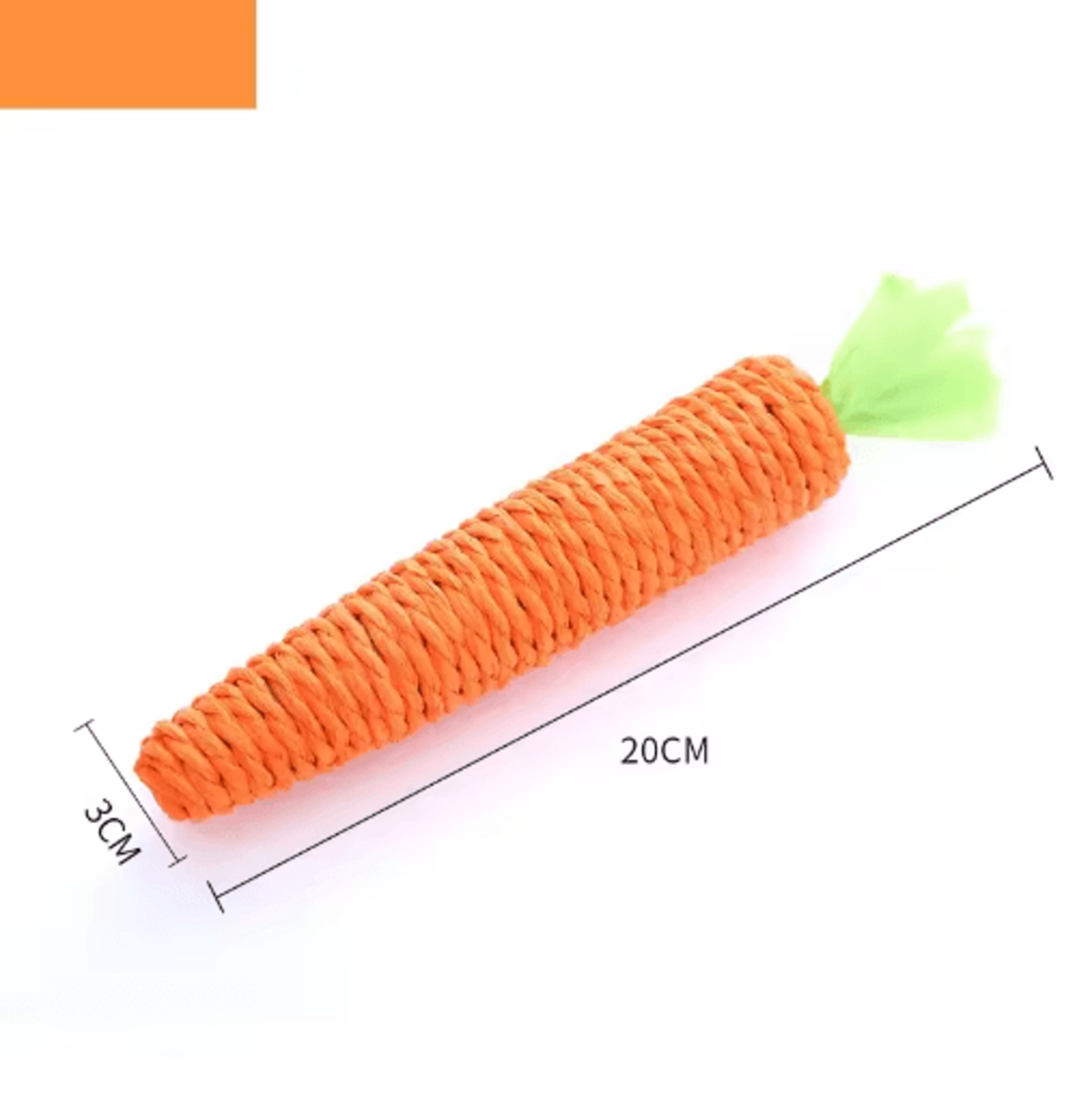 Interactive Carrot Cat Chew Toy With Sound  Rope Scratcher 5