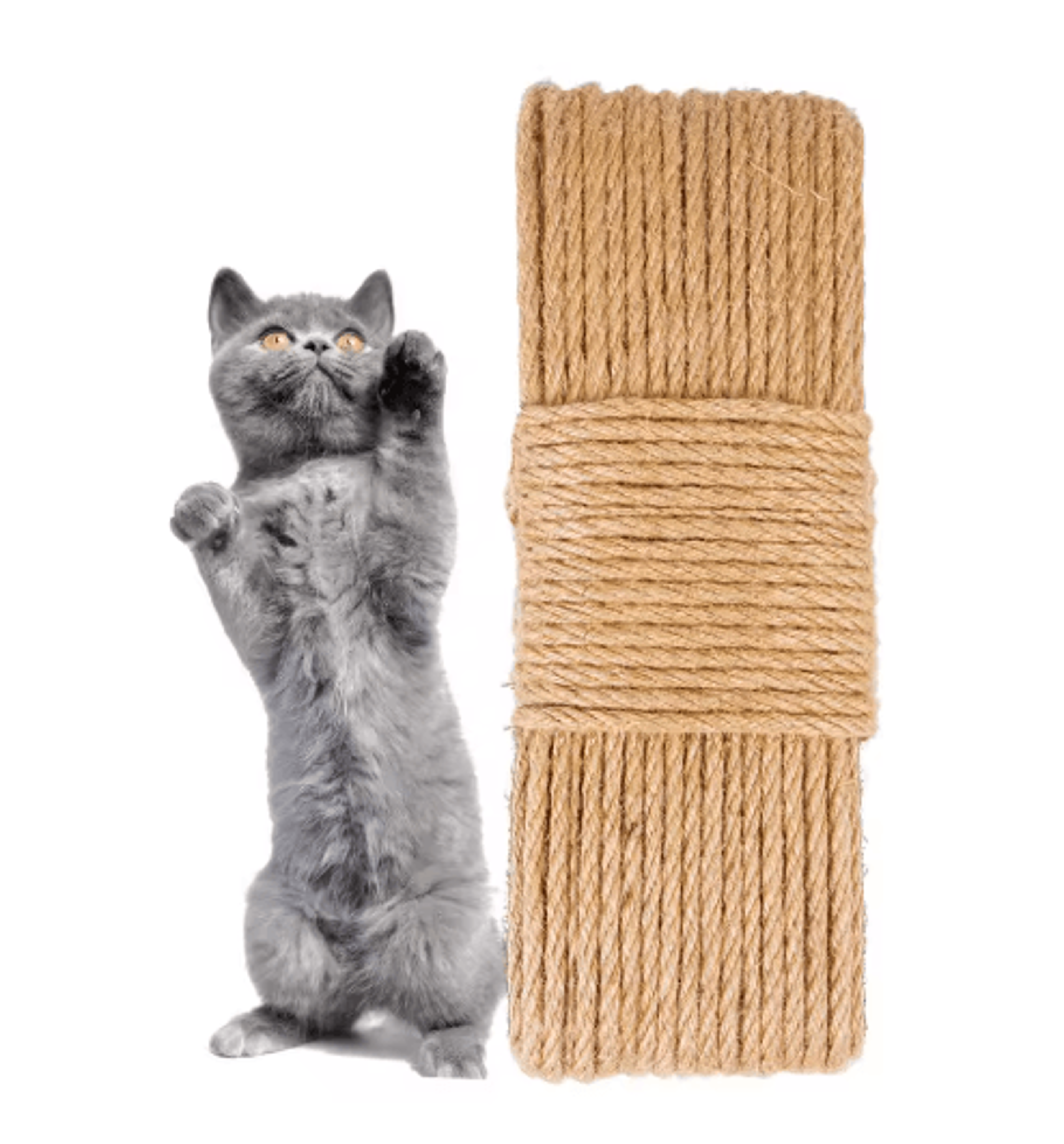 Durable Twisted Jute Rope For DIY Cat Scratcher  Cat Tree Repair 1