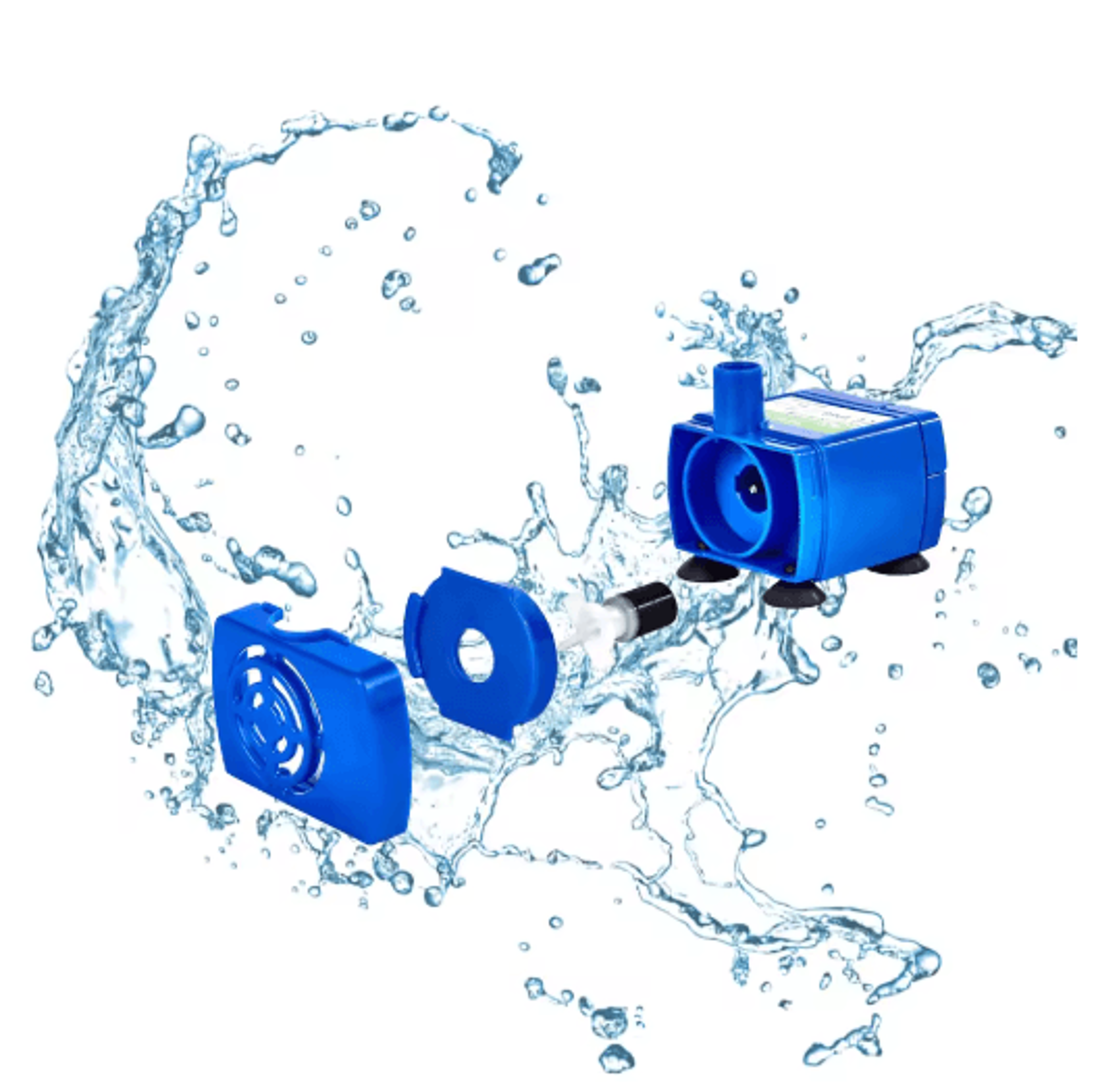 LED Pet Water Fountain Replacement Pump For Cat Drinking Fountains 5
