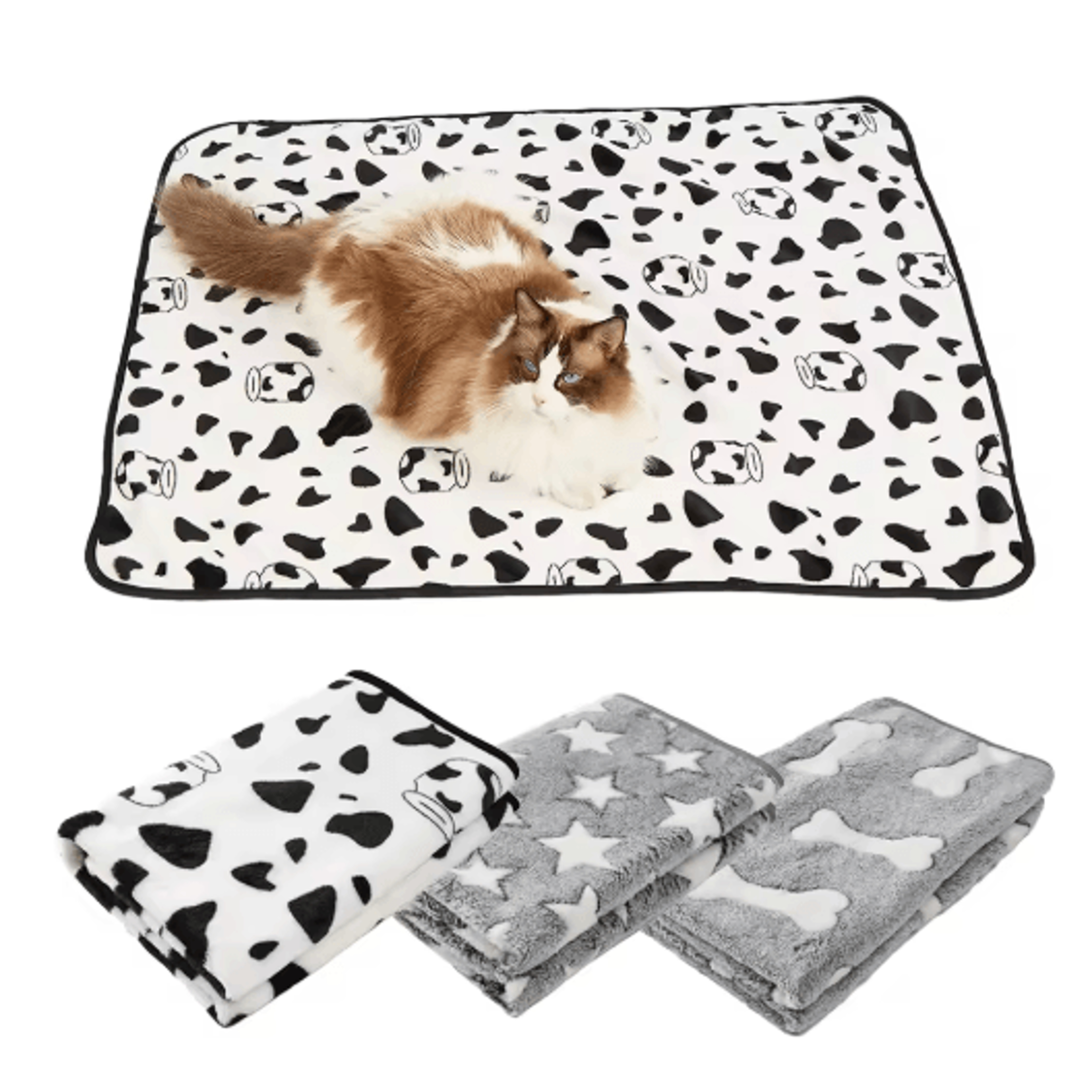 Warm Plush Winter Pet Blanket  Cozy Cat Bed Mat 0