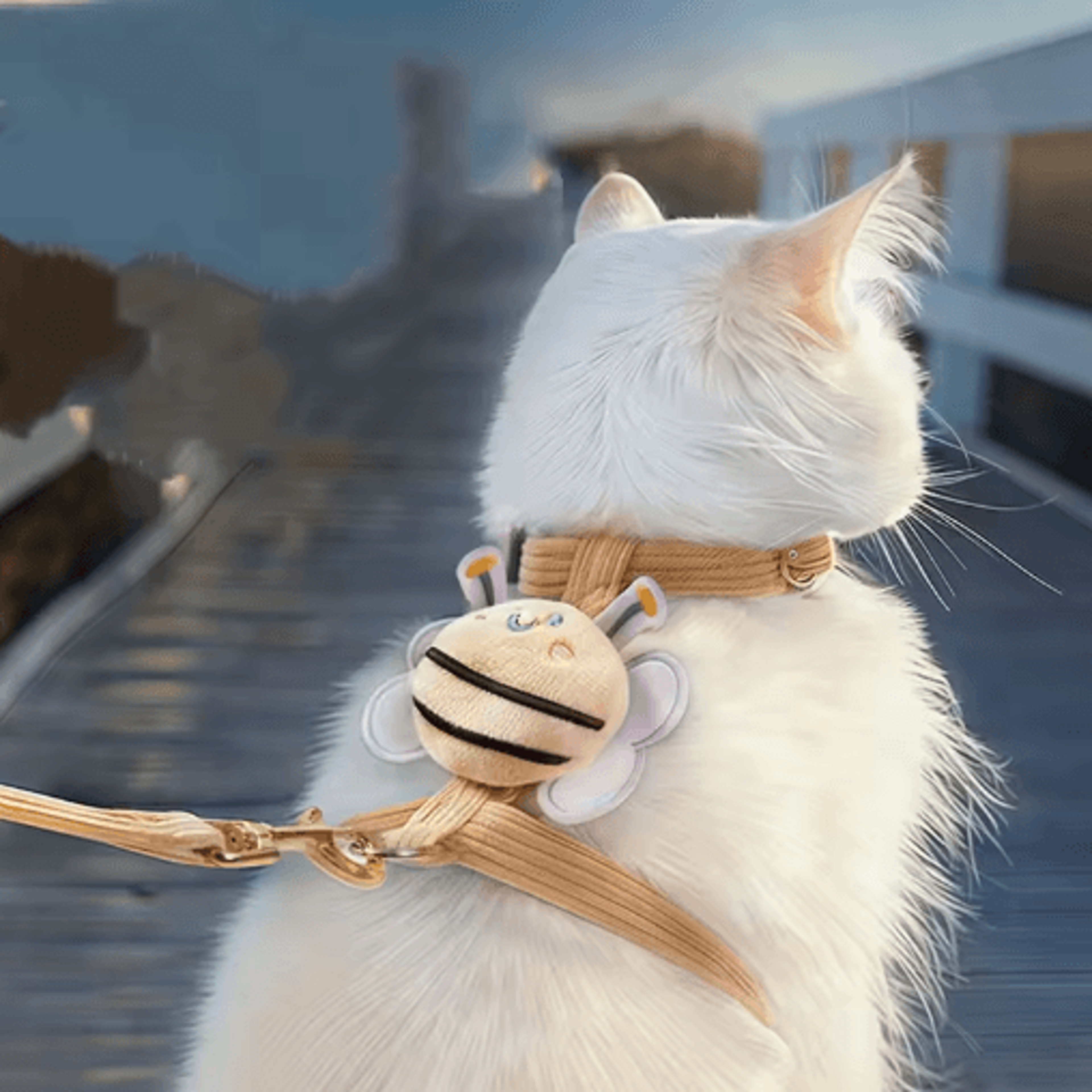 Adjustable Comfortable Cat  Puppy Harness Leash Set 6