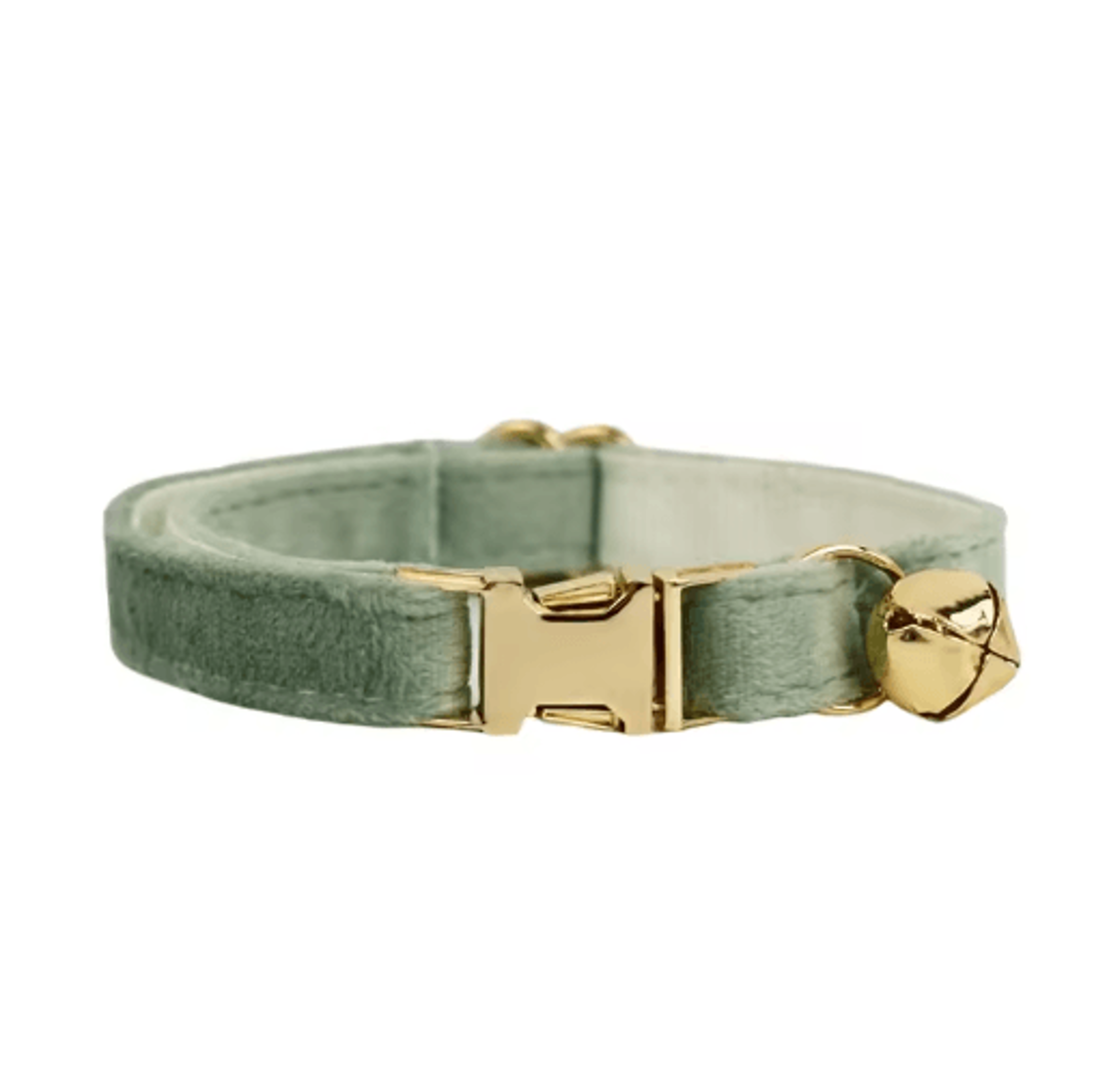 Personalized Velvet Cat Collar With Engraved Name  Bow Bell 12