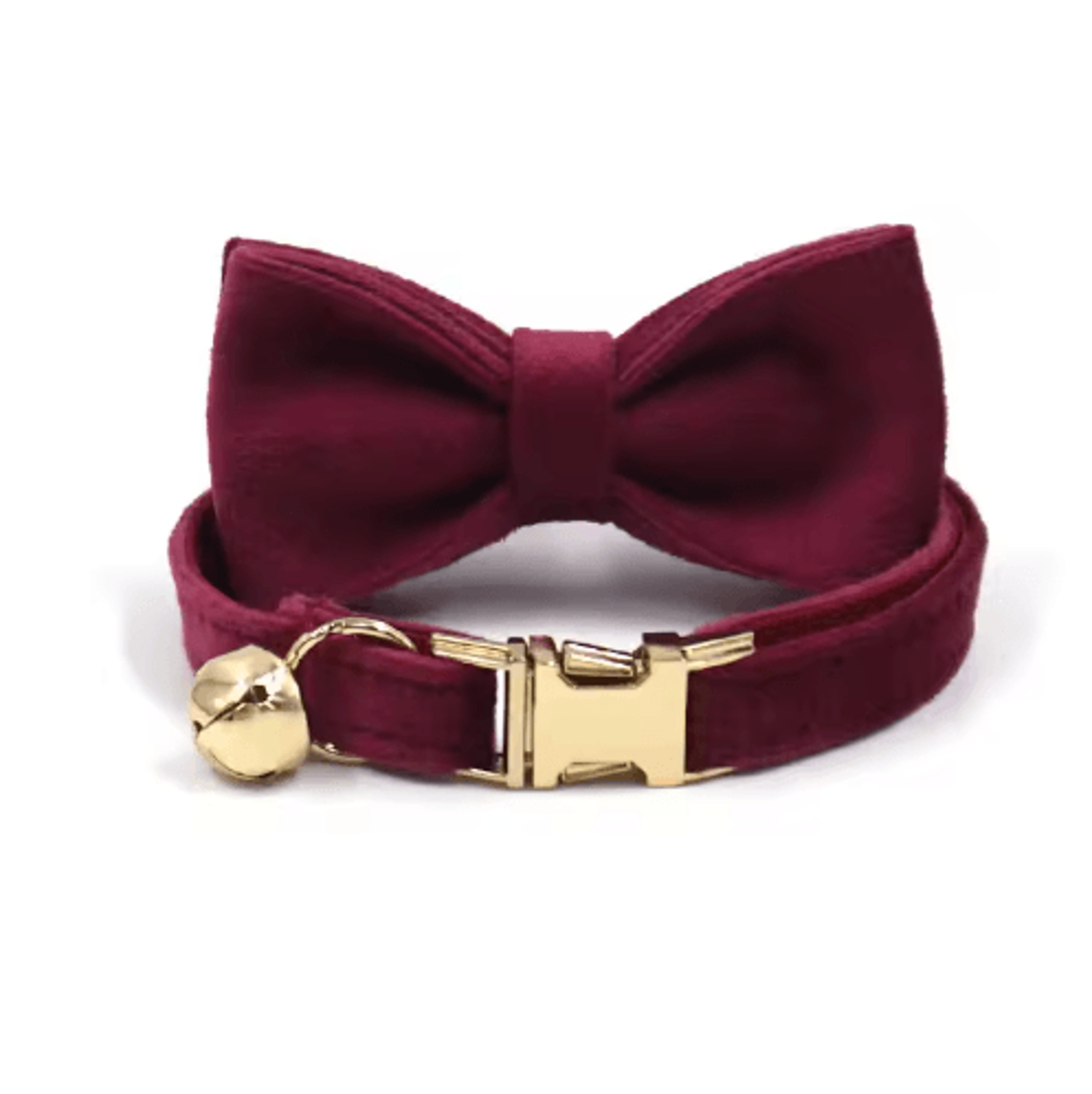 Personalized Velvet Cat Collar With Engraved Name  Bow Bell 23