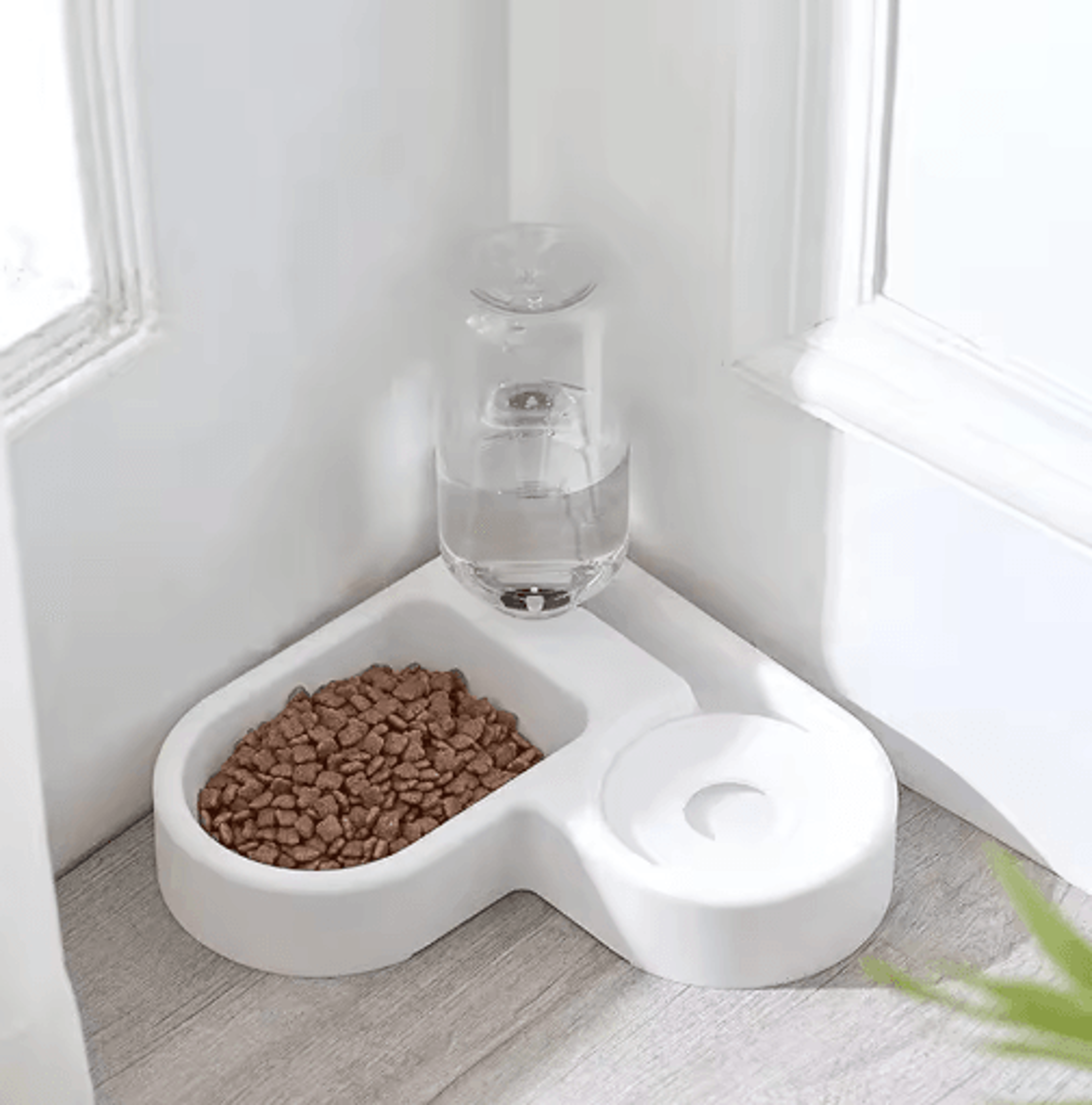 HydraPaws Automatic Pet Feeding  Drinking Bowl Dua LUse Food And Water Station 0