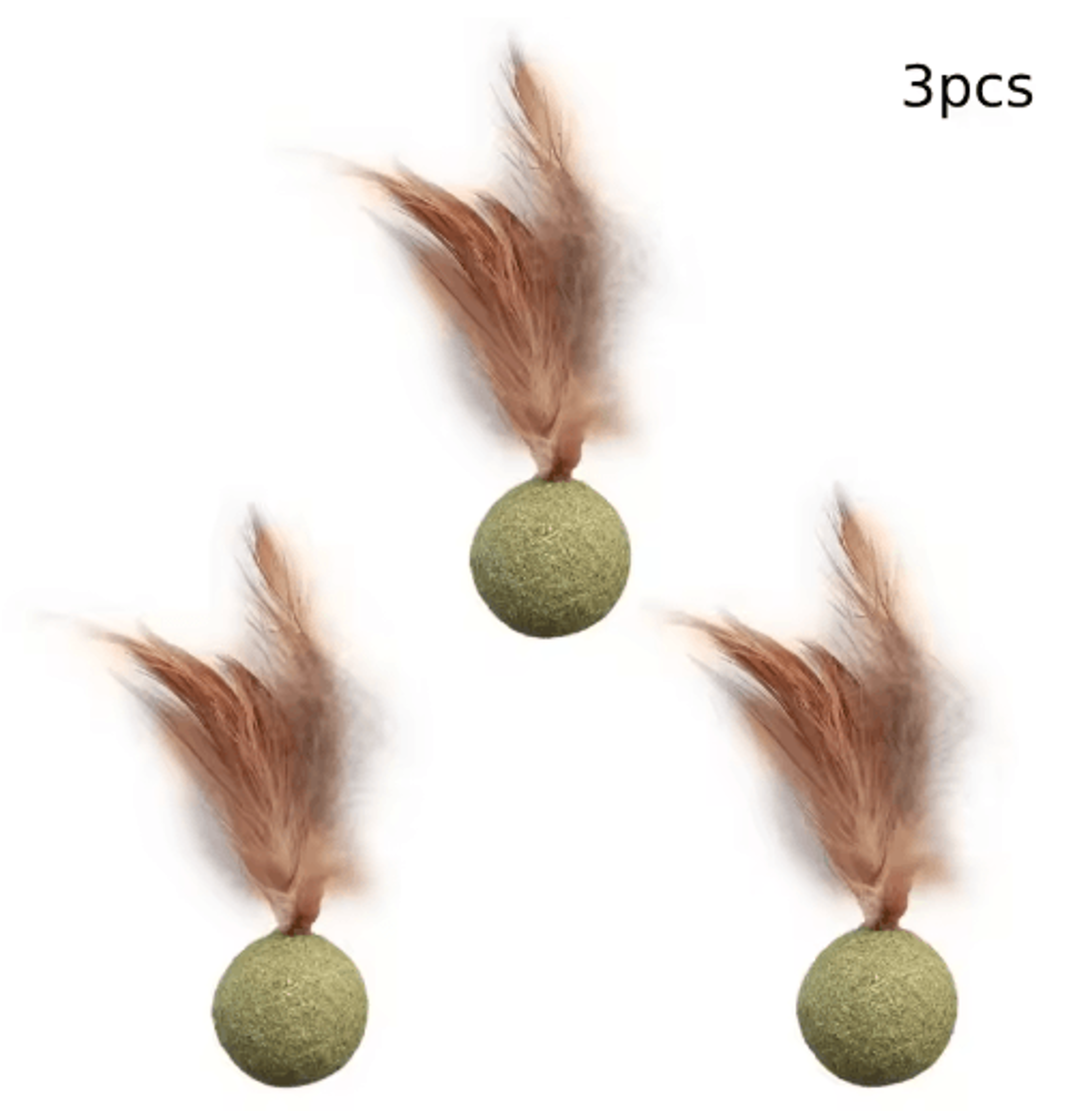 MintyPaws Edible Catnip Ball Toy Interactive Dental  Chasing Treat For Cats 2
