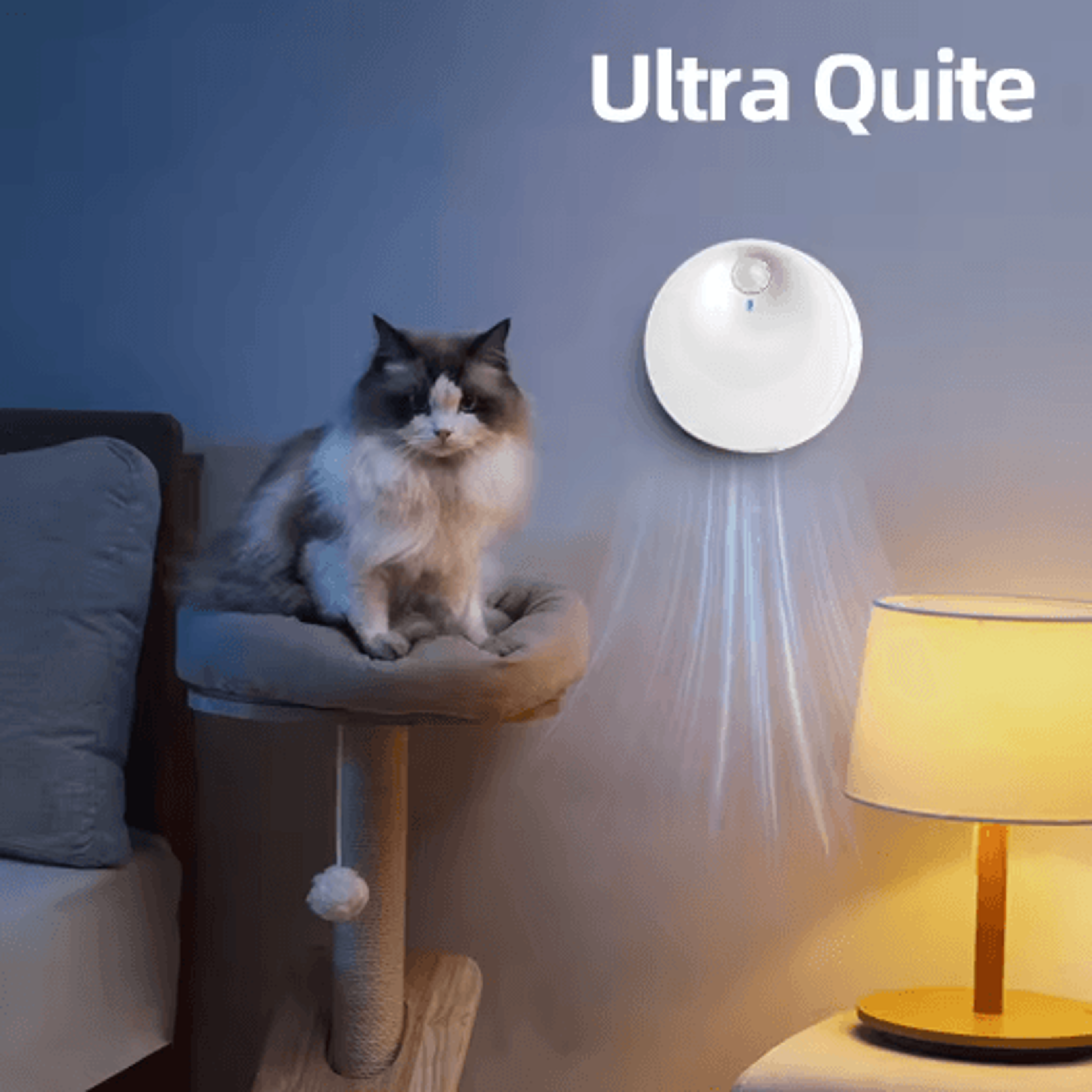 ROJECO Smart Cat Odor Purifier  Automatic Litter Box Deodorizer With 4000mAh Rechargeable Battery 4
