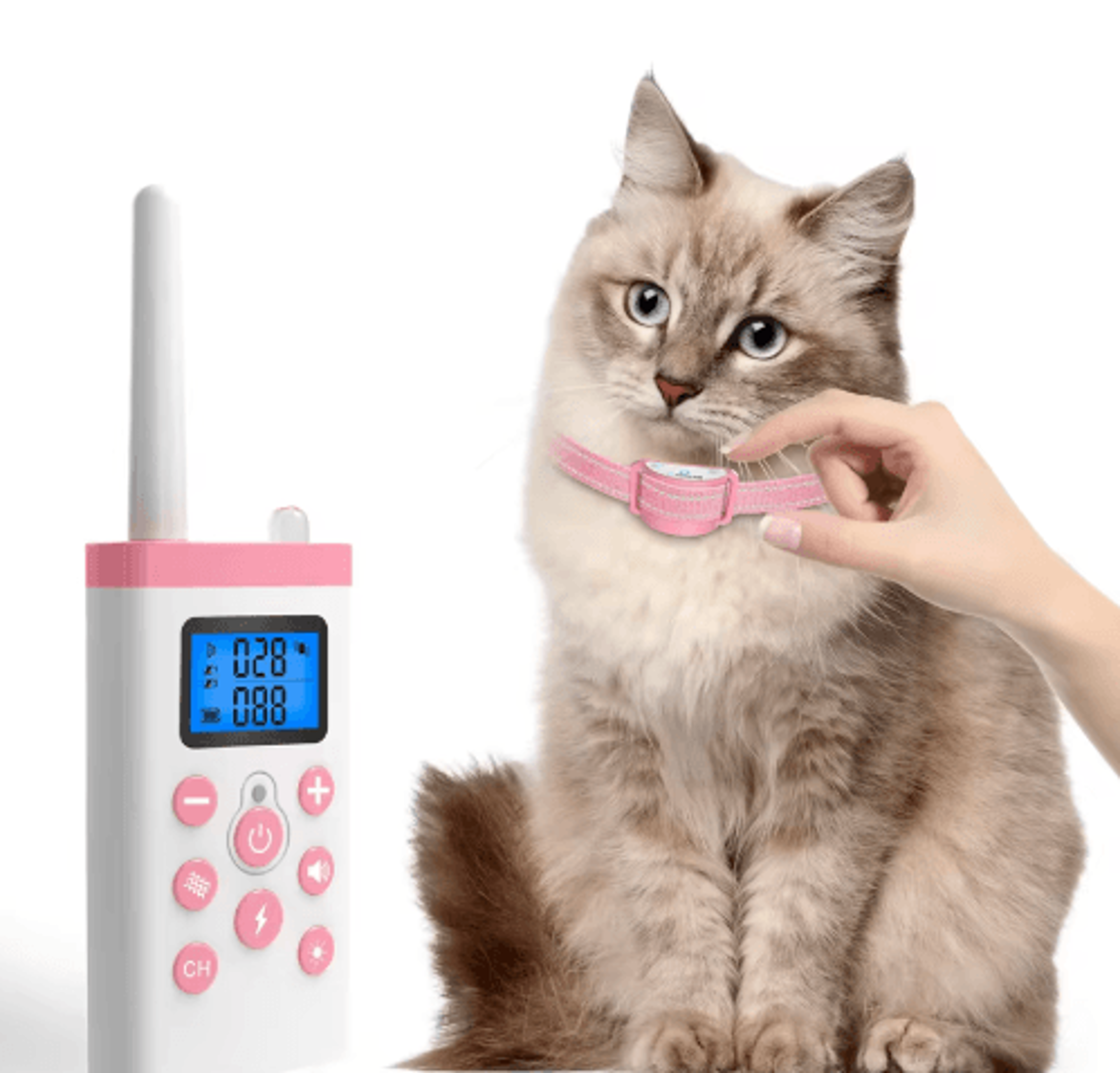 PaiPaitek Smart Cat Training Collar  Remote  Automatic AntiMeow Collar For Cats 2