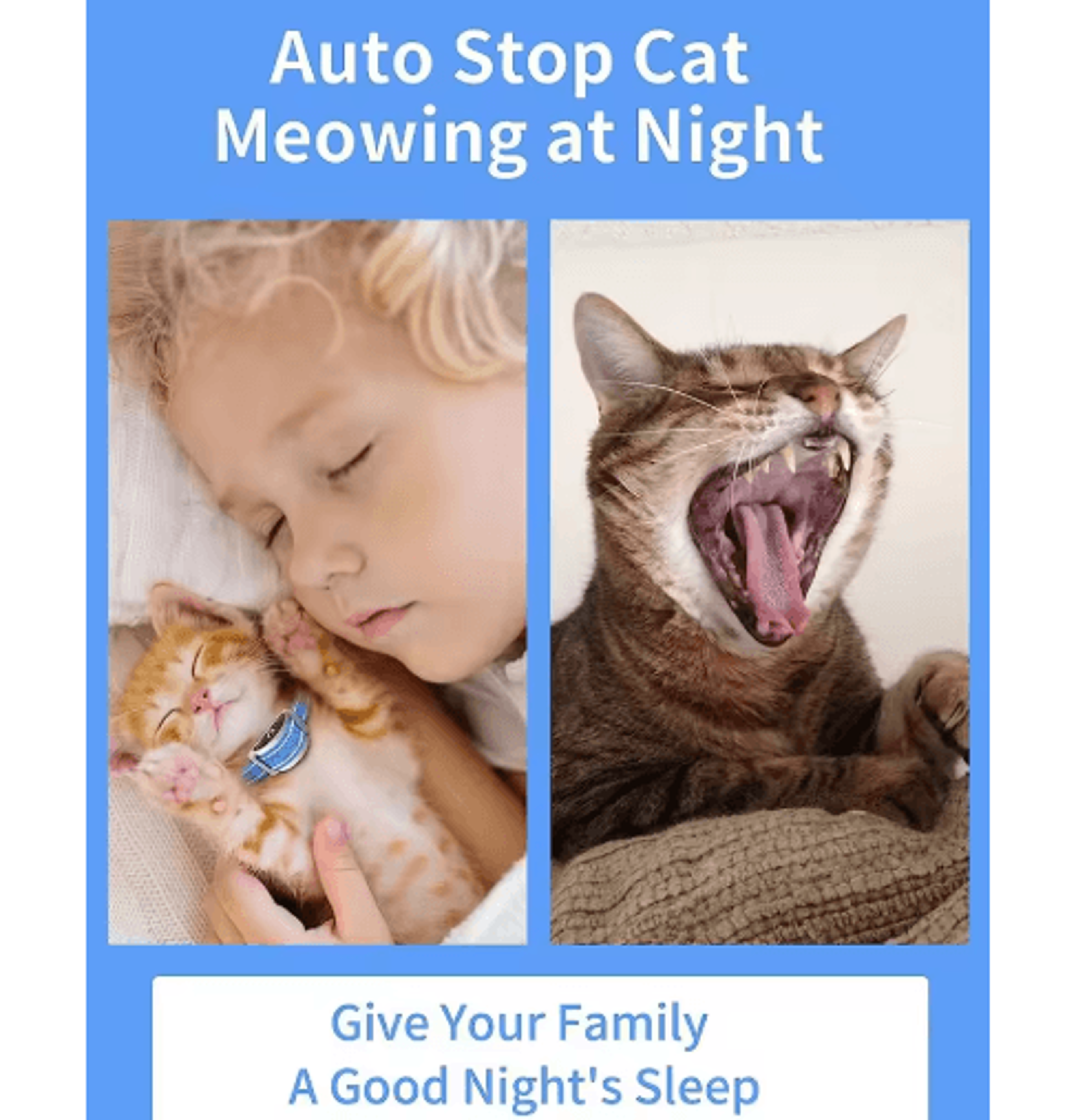 PaiPaitek Smart Cat Training Collar  Remote  Automatic AntiMeow Collar For Cats 7