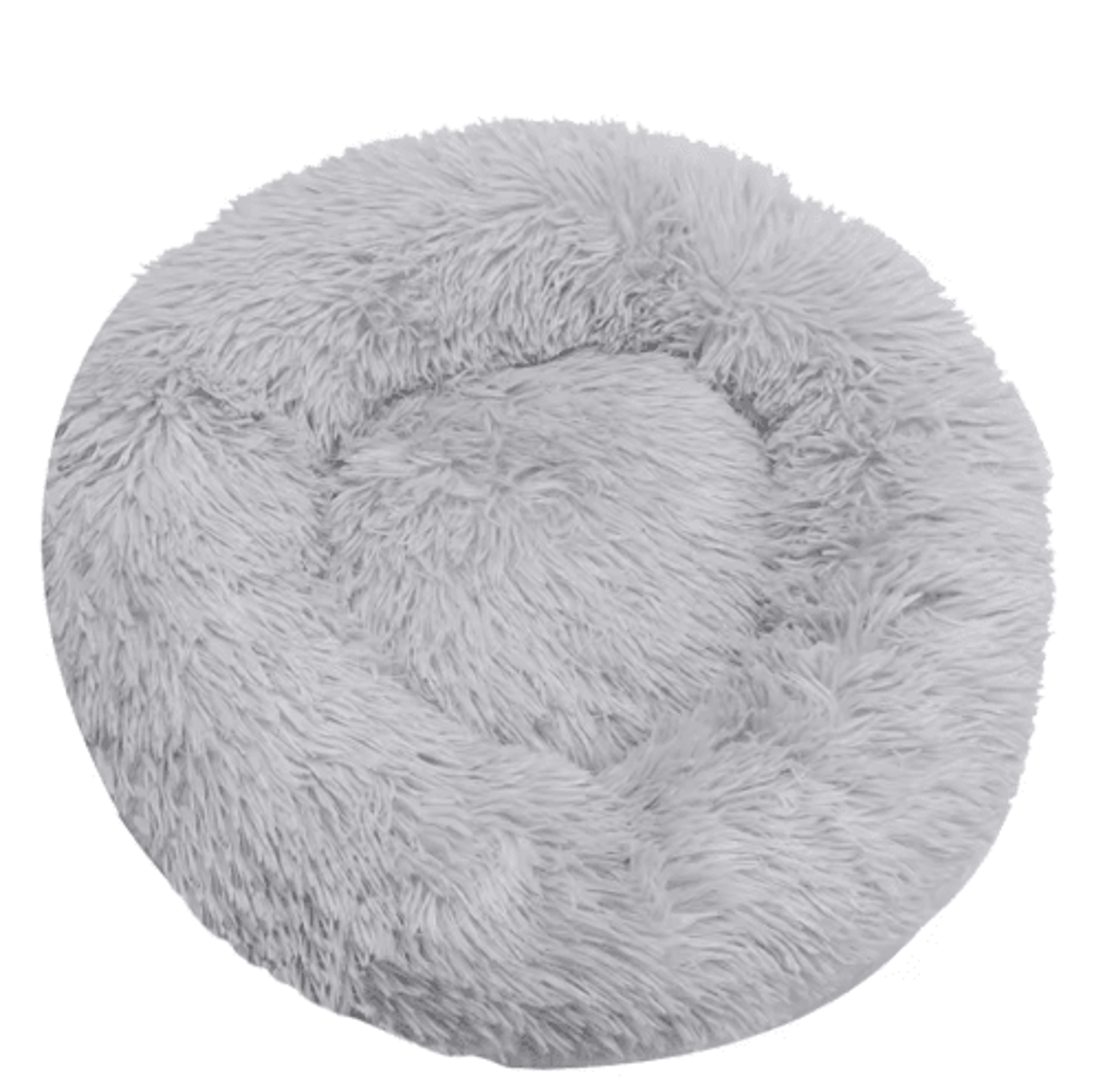 Long Plush Round Pet Bed  Super Soft Winter Sleeping Nest For Cats  Medium Dogs 9