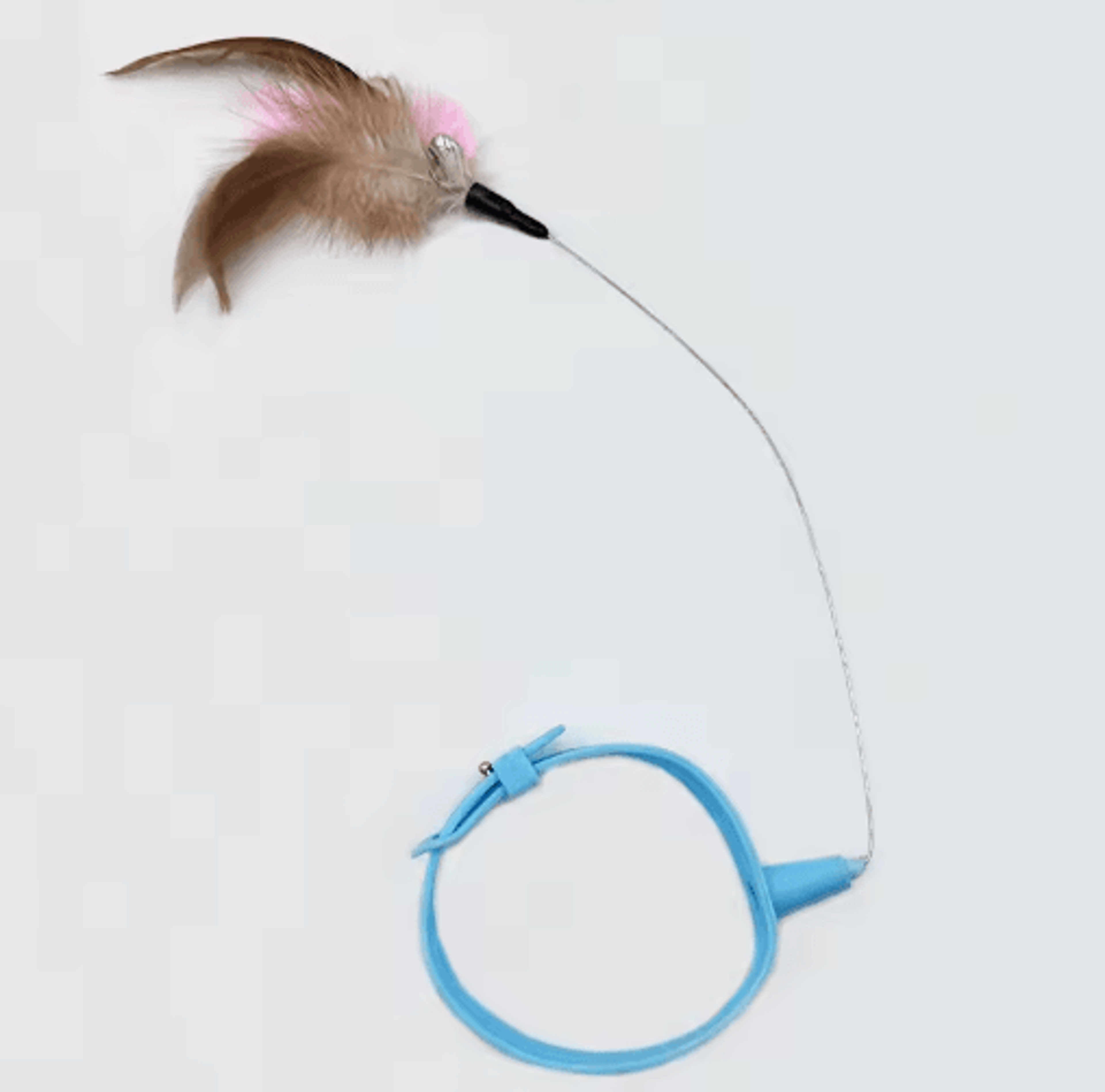 Feather Bell Cat Teaser Collar SelfEntertainment Interactive Toy For Cats 5