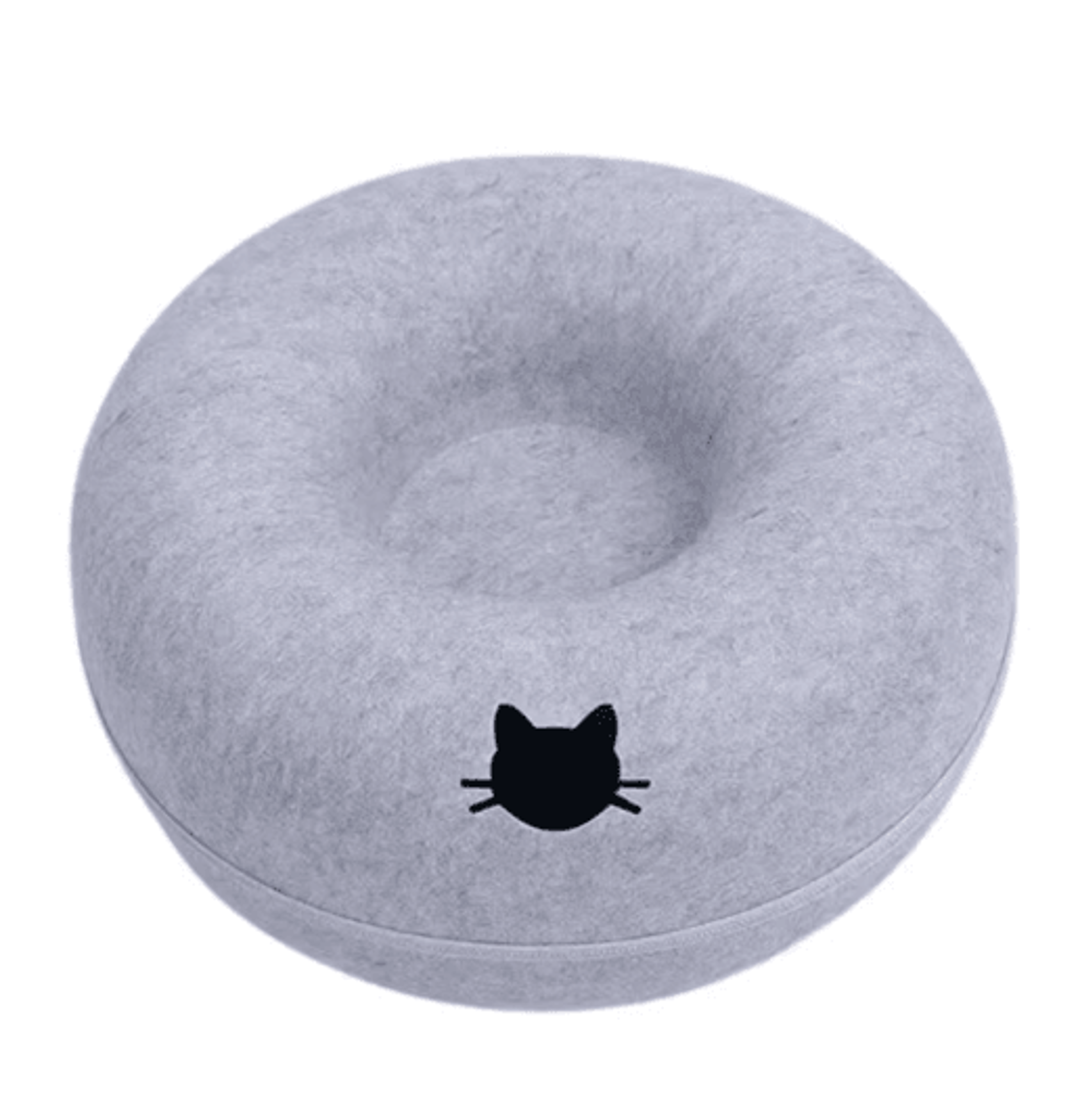 Interactive Felt Cat Tunnel Bed Round Donut Nest Scratcher  Play House For Cats 2
